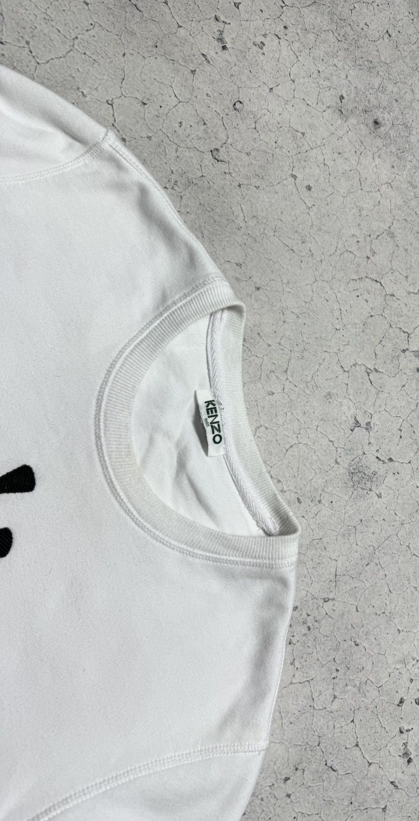 Kenzo Kenzo Eyes Luxury White Sweatshirt Big Logo Rare Size US S / EU 44-46 / 1 - 8 Thumbnail
