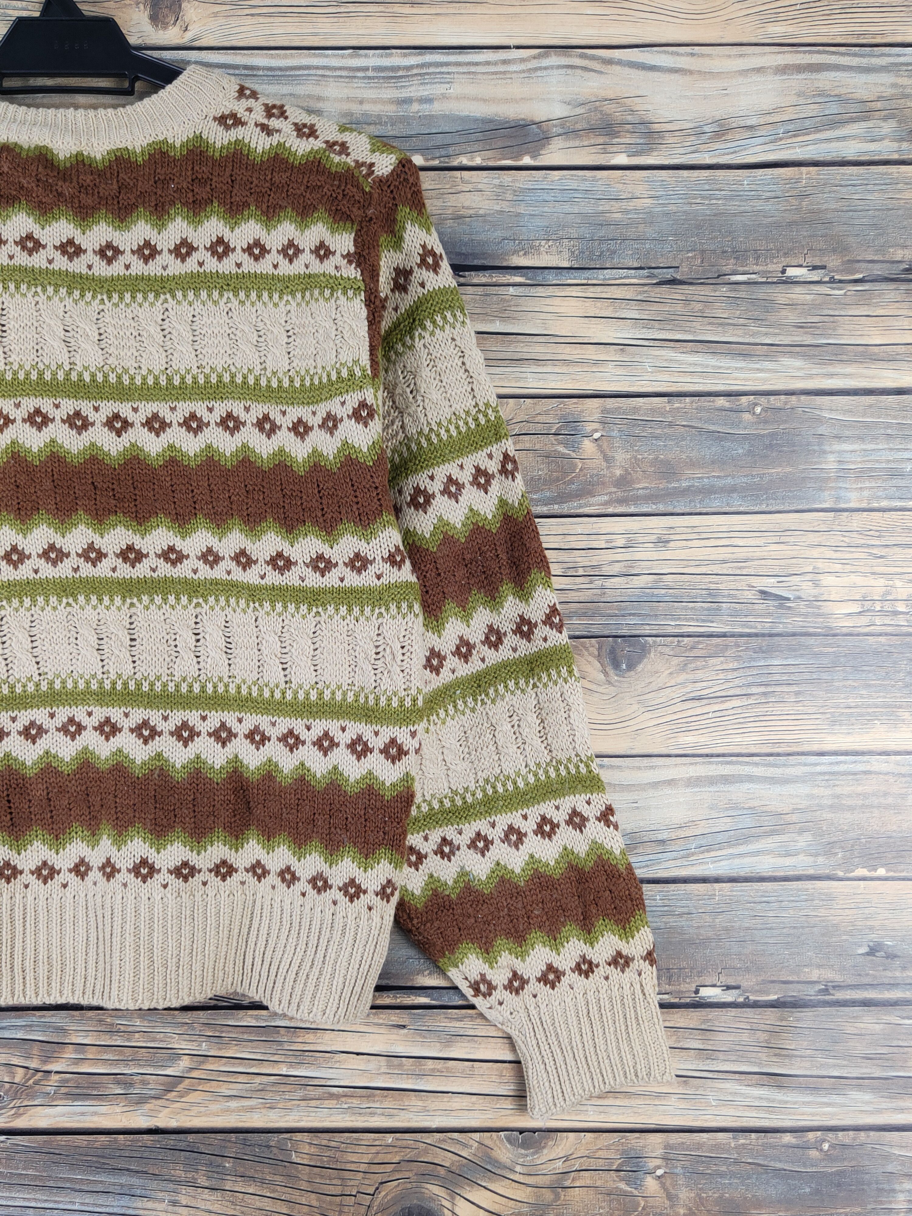 Vintage Zibitto Brown Knitwear Cardigan Crop Tops #W1261 Size S / US 4 / IT 40 - 9 Thumbnail