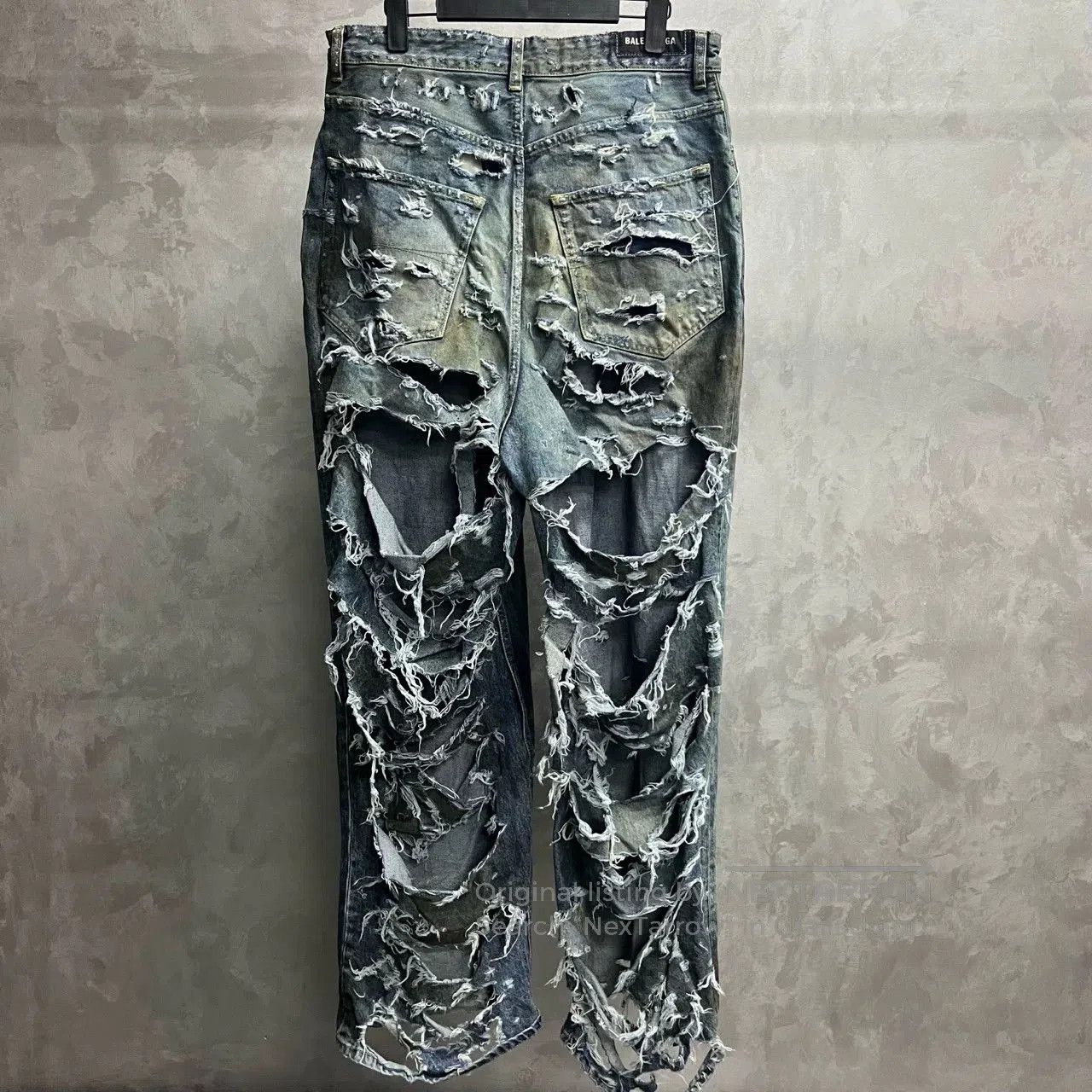 Balenciaga Balenciaga Blue Washed Distressed Jeans. Size US 30 / EU 46 - 6 Thumbnail