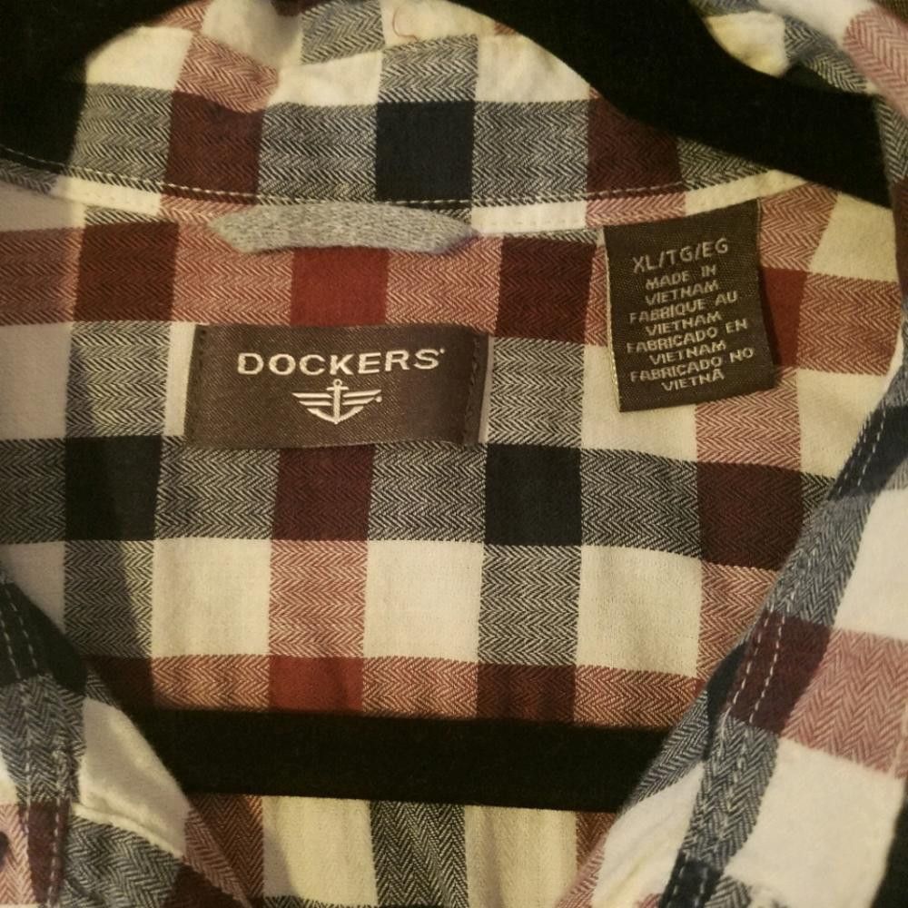 Dockers Dockers XL Long Sleeve Shirt Size US XL / EU 56 / 4 - 2 Thumbnail