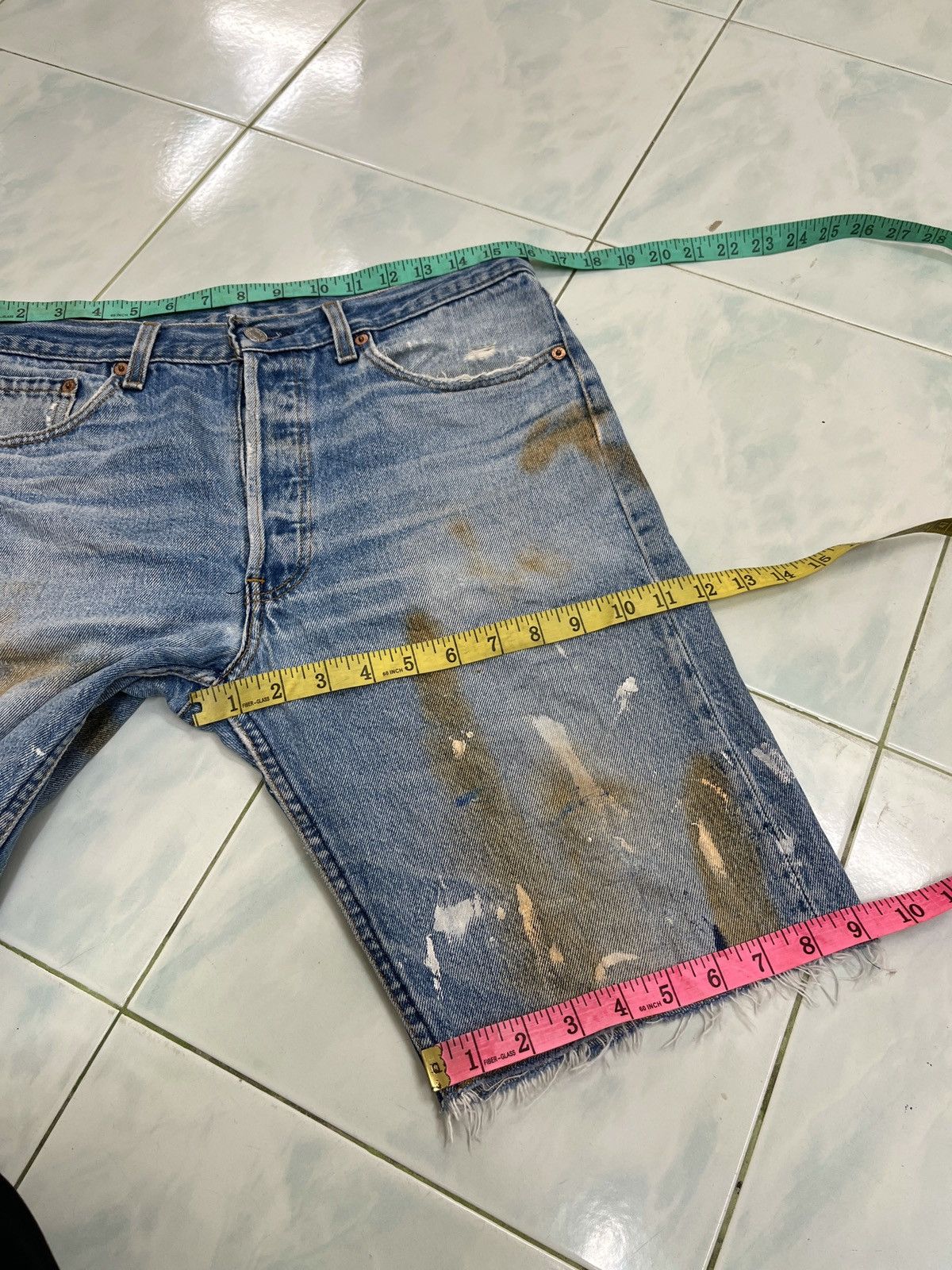 Levi's 🔥🔥🔥STEALS VTG LEVIS 501 SHORTS (CUSTOM) Size US 32 / EU 48 - 20 Thumbnail