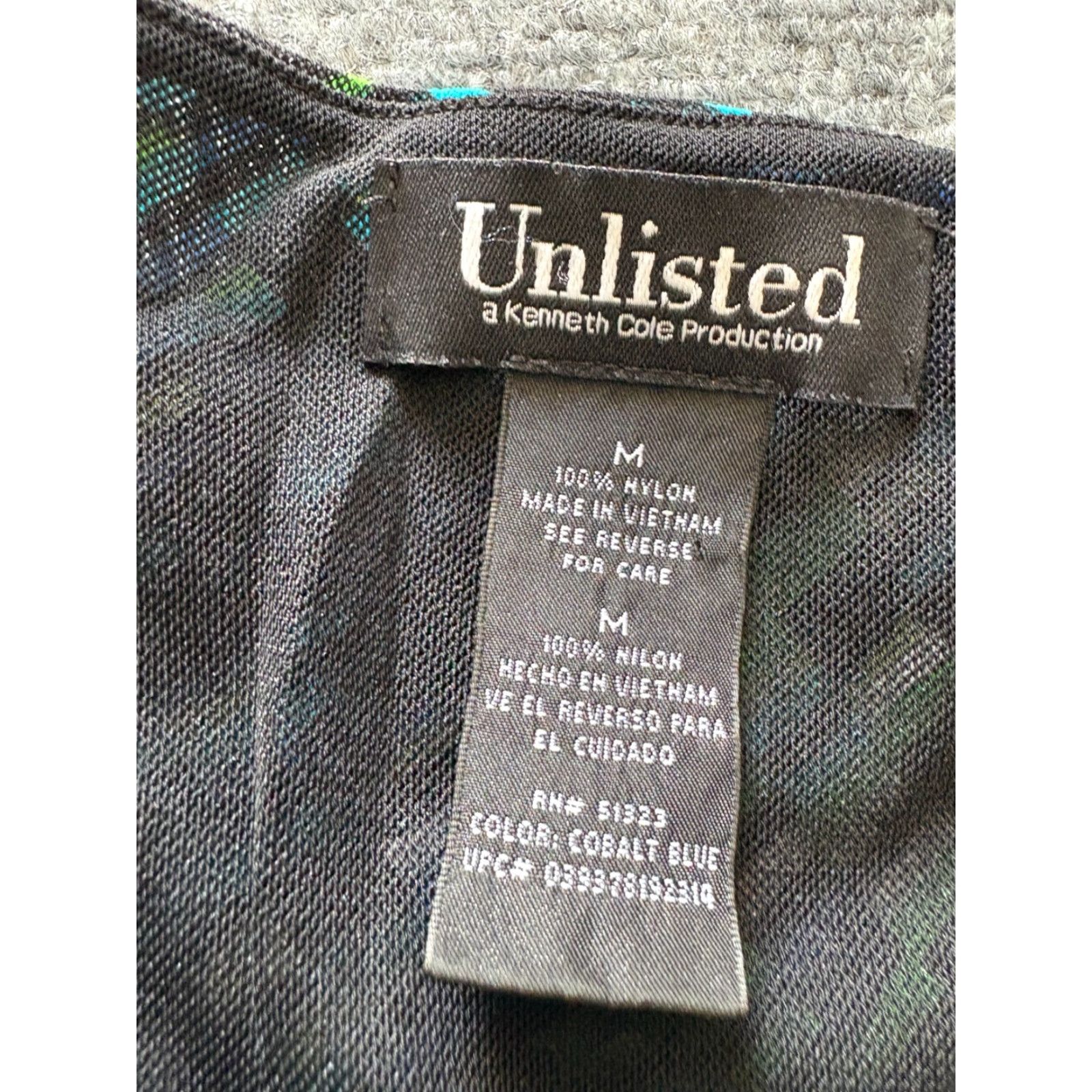 Kenneth Cole Kenneth Cole Womens Shirt Top Medium Sleeveless Blouse Green Black Blue - Regular M Shirt Women Twist: Casual Workwear, City Classic, All Seasons Size M / US 6-8 / IT 42-44 - 2 Thumbnail