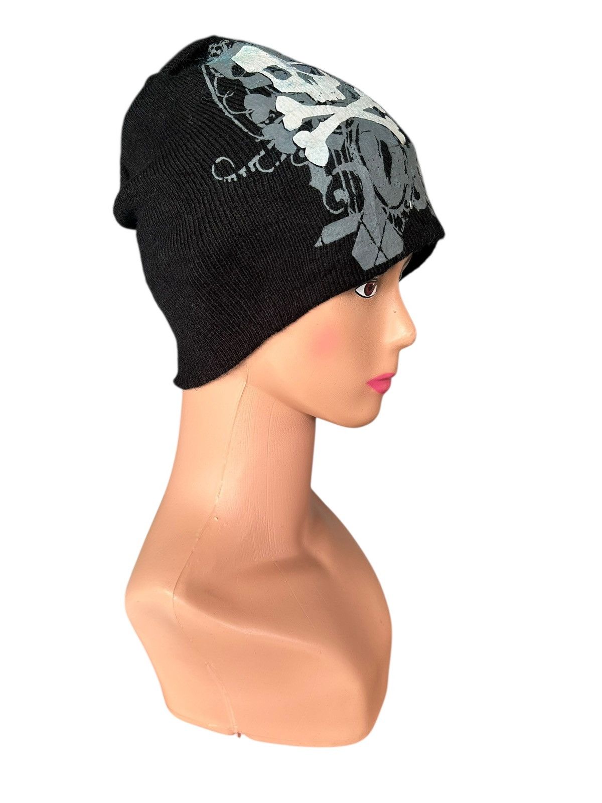 14th Addiction Skull Tattoo Japanese Punk Bondage Style Beanie Hats Size ONE SIZE - 4 Thumbnail