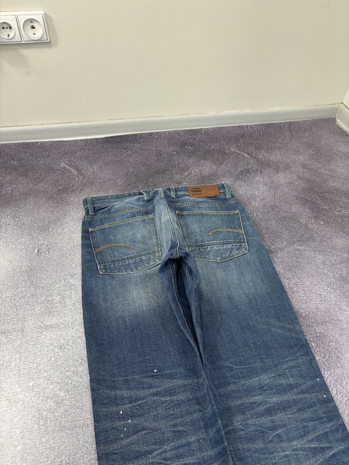 G-Star Vintage G-Star Raw Alum Faded Blue Avant Garde Denim Jeans Size US 34 / EU 50 - 20 Thumbnail