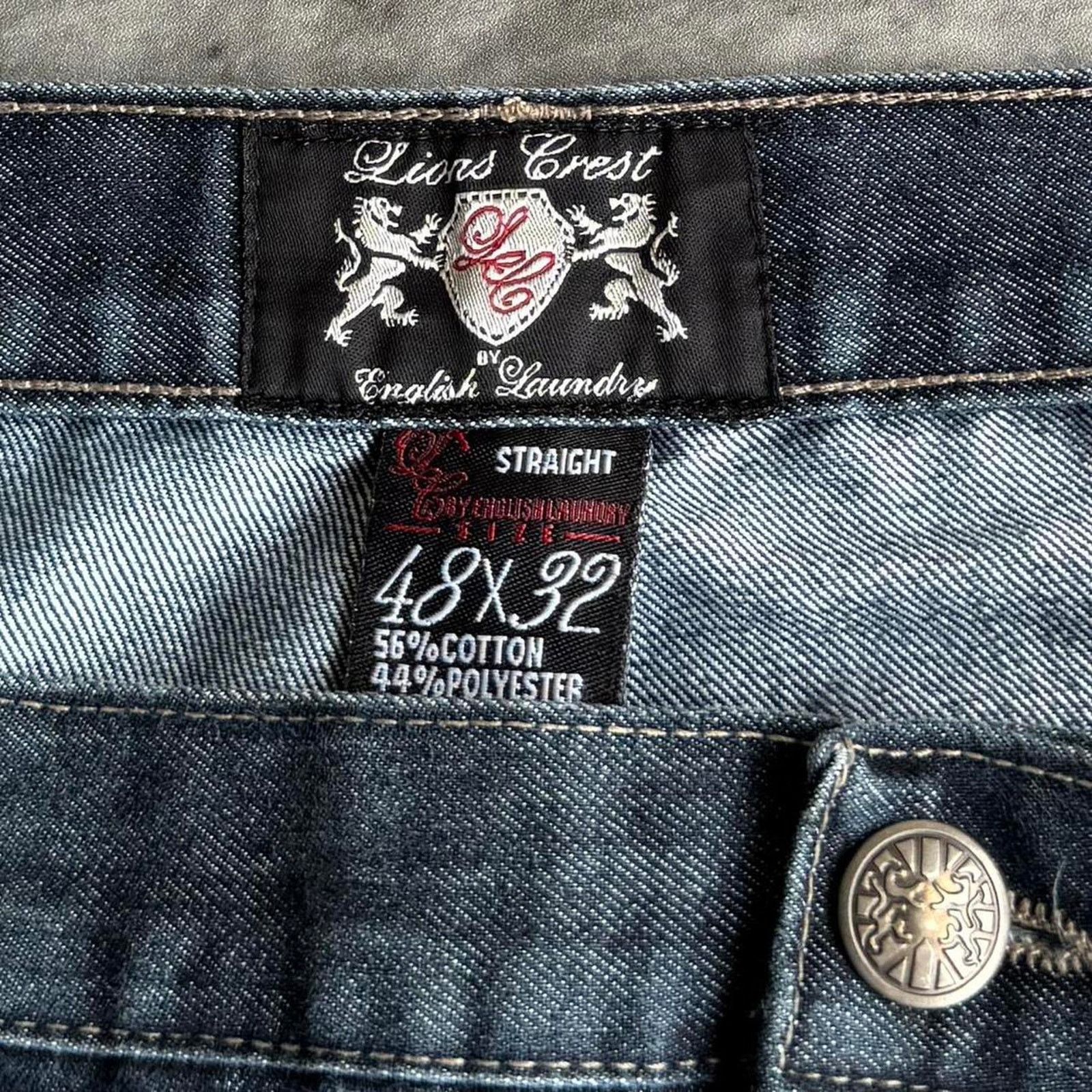 Affliction × Japanese Brand Vintage Y2K Affliction Style Baggy Opium Embroidered Jeans Size US 44 / EU 60 - 5 Thumbnail