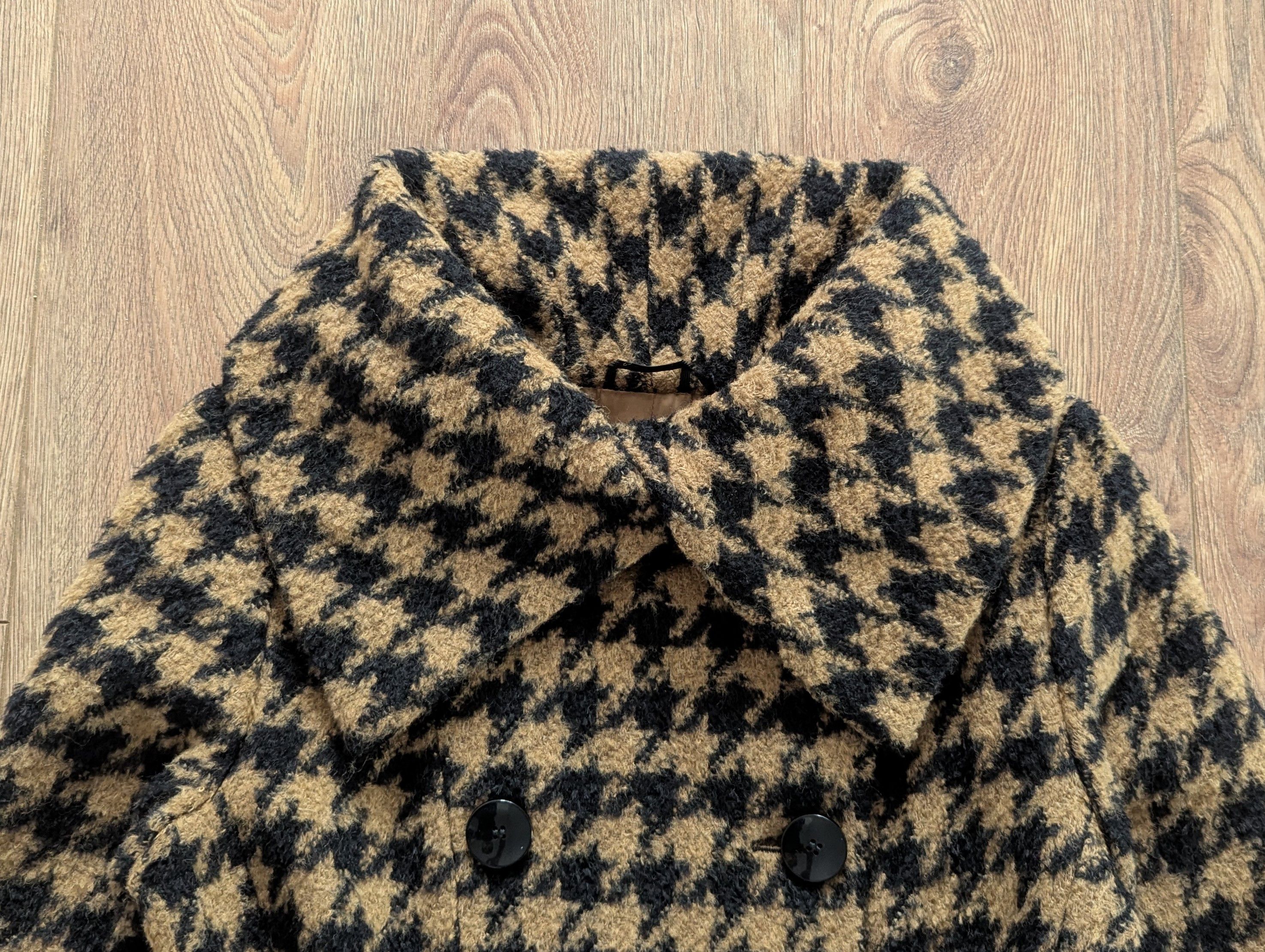 Max Mara Max Mara Long Virgin Wool Coat Black Brown Made In Italy Size M / US 6-8 / IT 42-44 - 15 Thumbnail