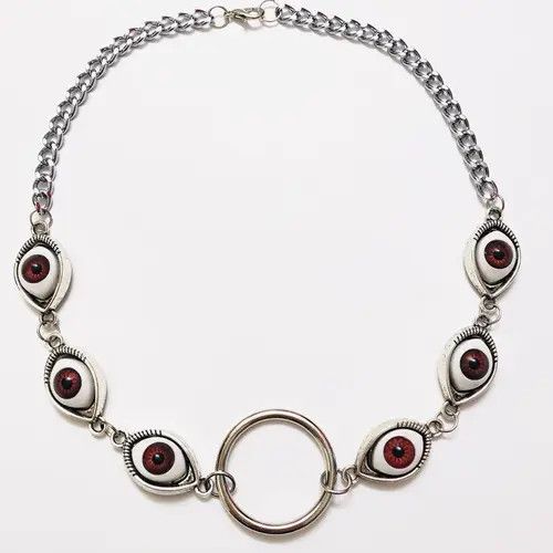 Other Evil Monsters 3rd Eye Red eyeballs Eye​​ Choker Size ONE SIZE - 2 Thumbnail