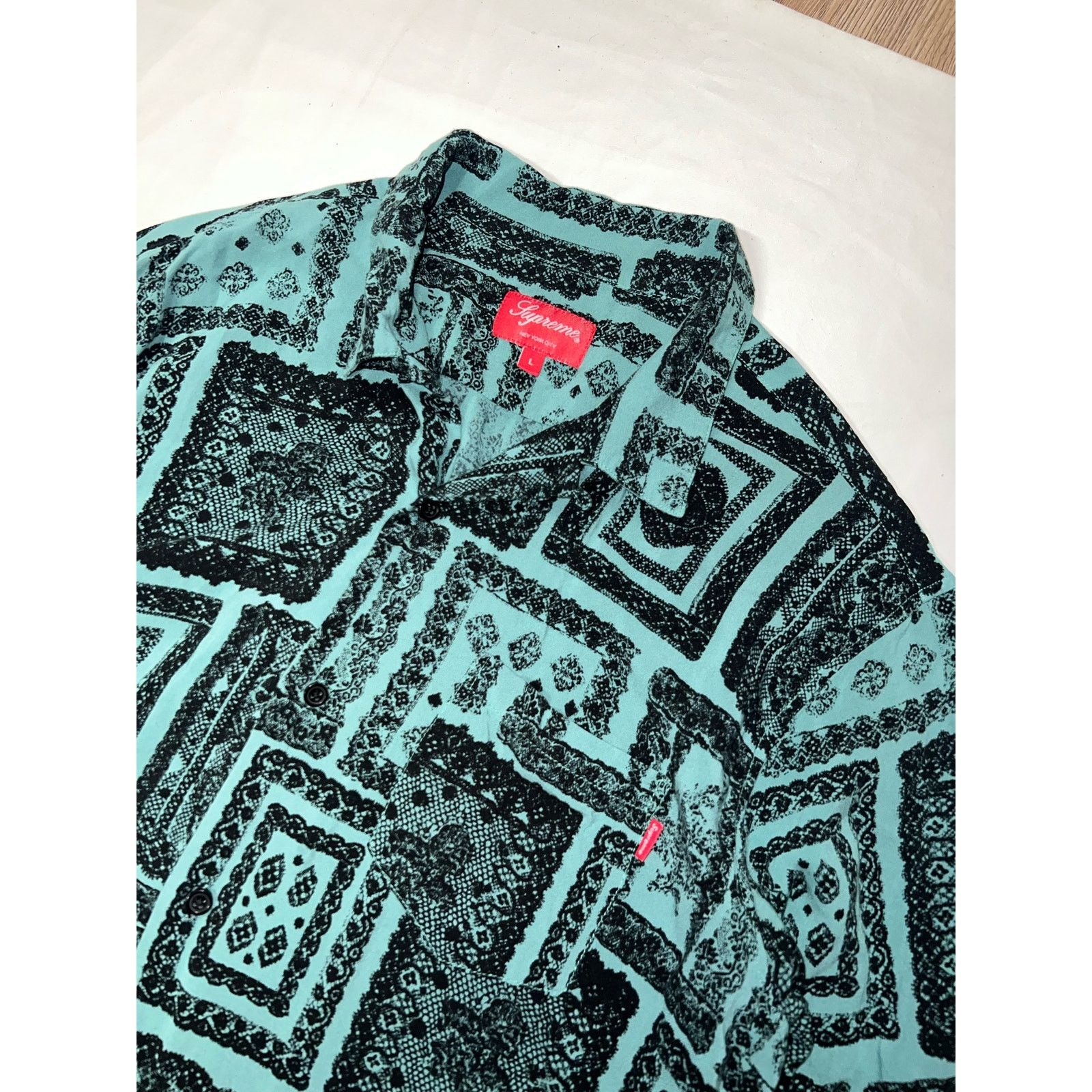 Supreme Supreme SS17 Lace Rayon L/S Shirt | Grailed