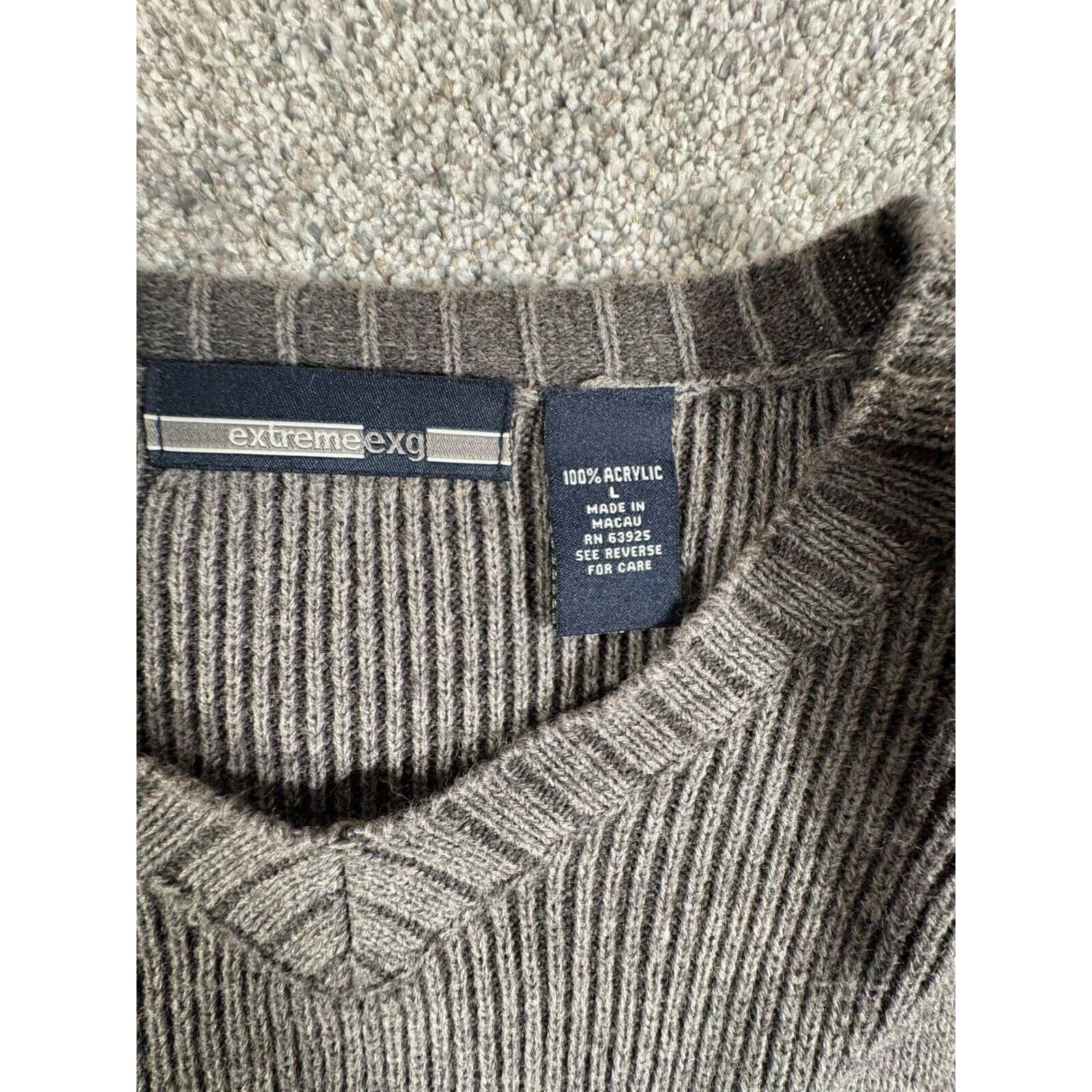Other Extreme Exg Sweater L Acrylic Y2K Skater Grandpa Streetwear Size US L / EU 52-54 / 3 - 4 Thumbnail