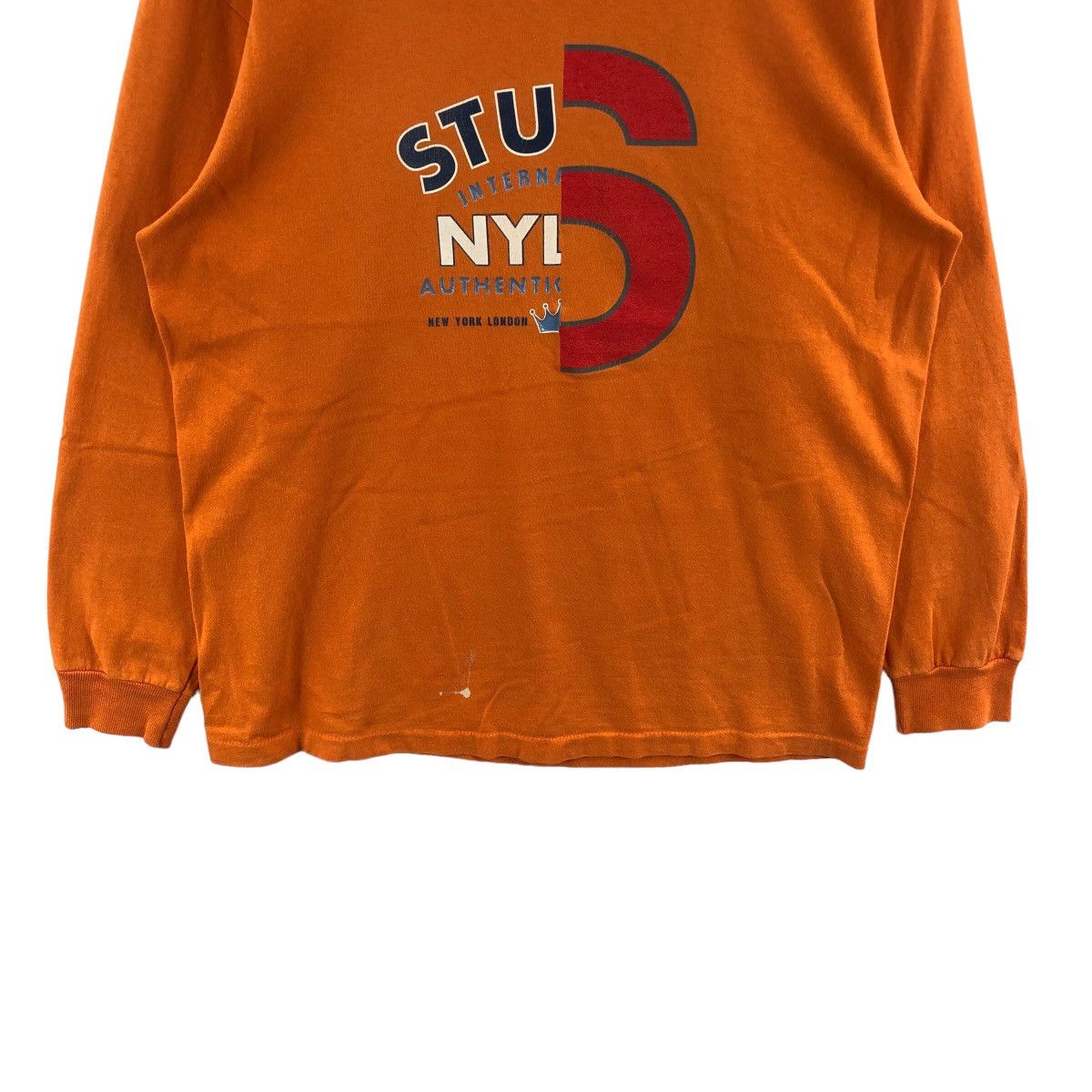 Stussy × Vintage Pick!! Vtg 90's STUSSY Los Angeles Long Sleeve Tshirt Size US L / EU 52-54 / 3 - 4 Thumbnail