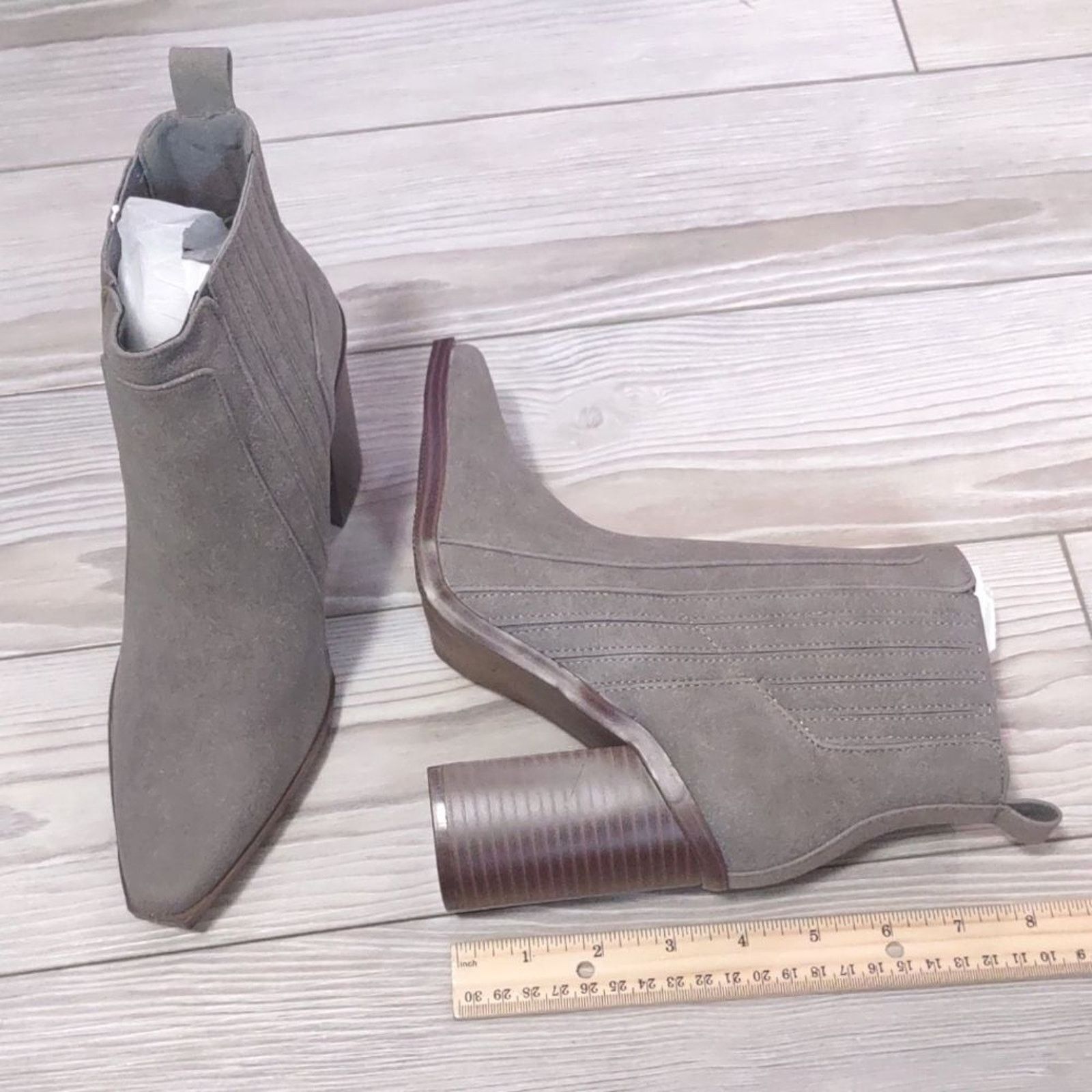 Other (A-3503) Juliet Holy Womens Block Heel Ankle Boots Sz 8.5 Size US 8.5 / IT 38.5 - 3 Thumbnail