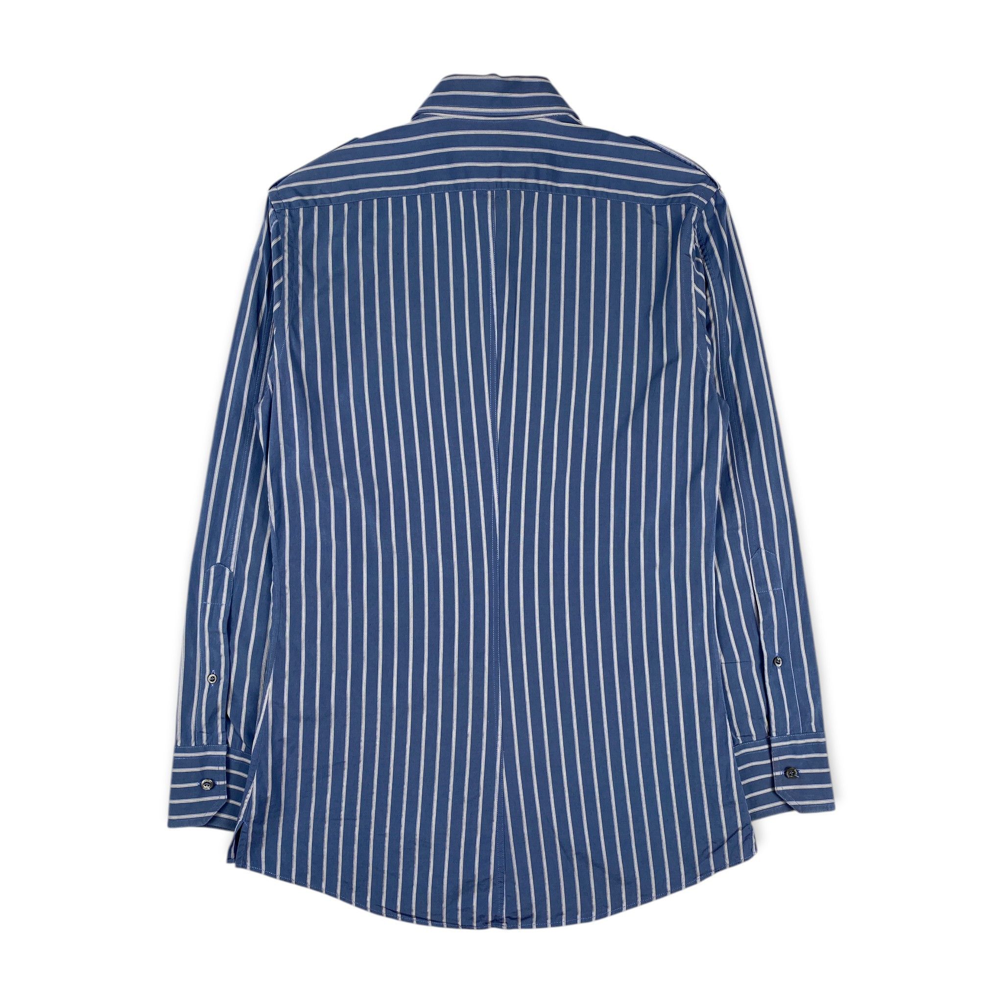 Gucci Double Pocket Striped Long Sleeve Shirt Size XS / US 0-2 / IT 36-38 - 2 Thumbnail
