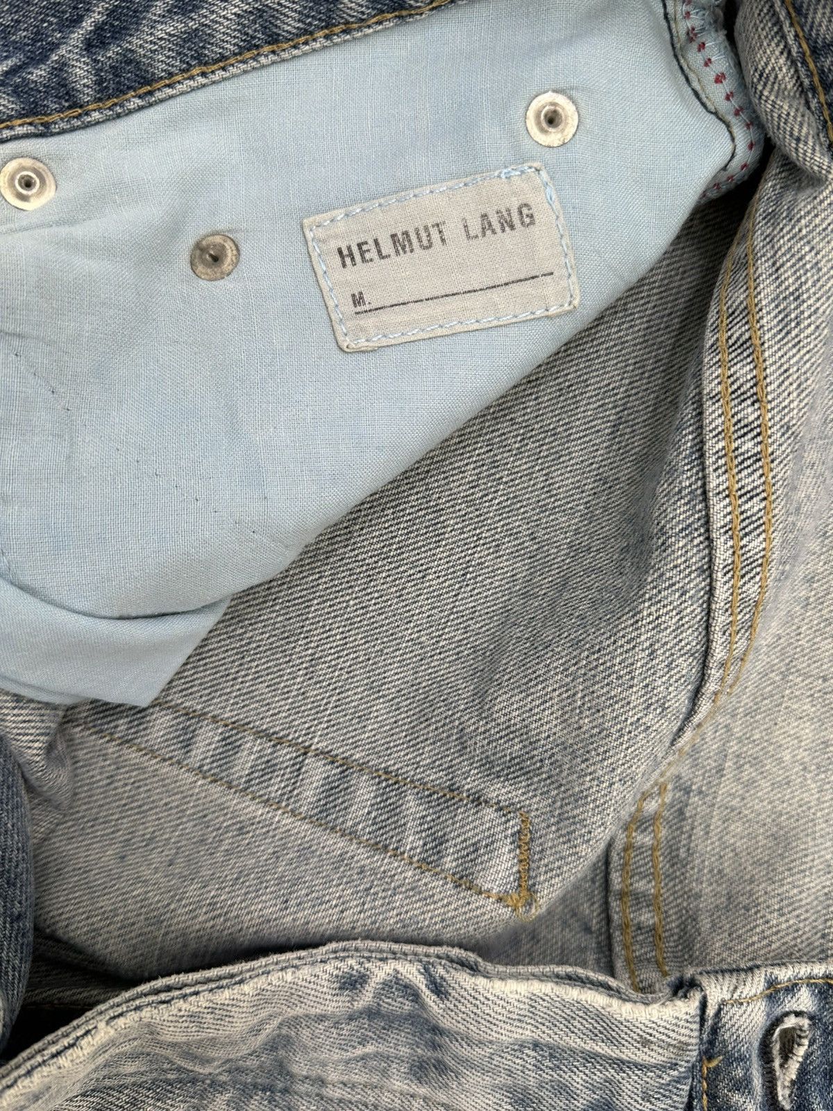 Helmut Lang Helmut Lang - 00’s Sun-faded Denim Size US 36 / EU 52 - 7 Thumbnail