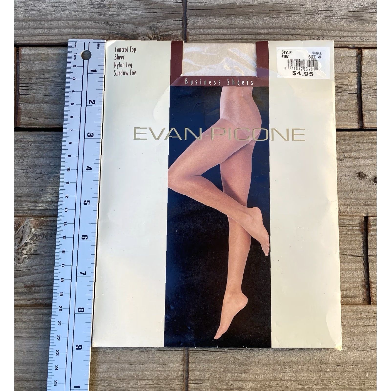 Evan Picone VINTAGE Evan-Picone Business Sheers Pantyhose Shell Size 4 Control Top Nylon Women Size S / US 4 / IT 40 - 7 Thumbnail