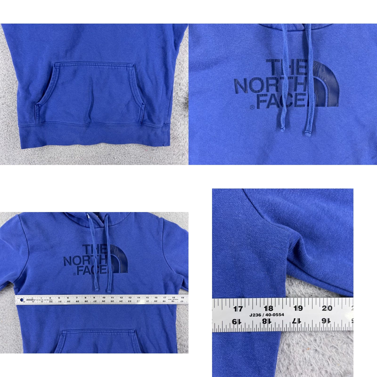 The North Face VINTAGE The North Face Hoodie Womens S Purple Logo Cotton Blend Hooded Pullover Female Regular Fit Size S / US 4 / IT 40 - 8 Thumbnail