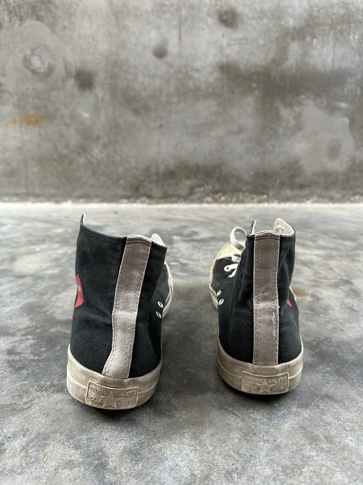 Comme des Garcons PLAY × Converse Comme des Garçons x Chuck Taylor All Star Hi 'Black' Sz. 9 Size US 9 / EU 42 - 3 Thumbnail