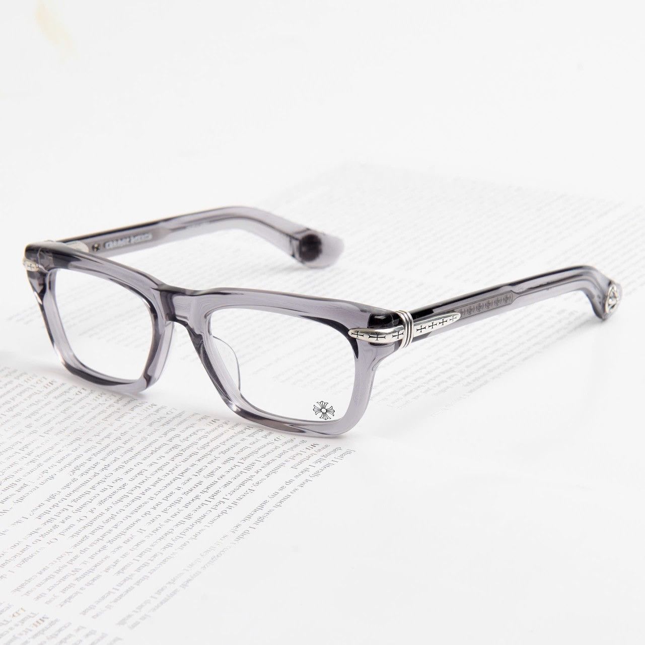 Chrome Hearts CHROME HEARTS TRYPOLEAGAIN GRAPHITE GLASSES Size ONE SIZE - 2 Thumbnail