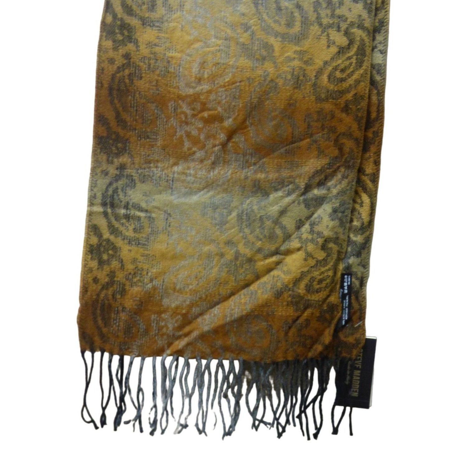 Steve Madden Steve Madden Mid Weight Ombré Paisley Scarf, 11”x 70”, Brown Size ONE SIZE - 7 Thumbnail