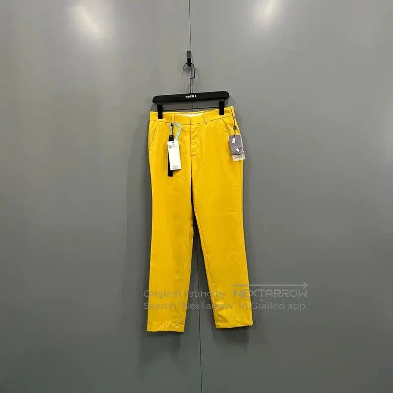Alexander McQueen Alexander McQueen Yellow Cotton Men's Casual Pants . Size US 32 / EU 48 - 1 Thumbnail