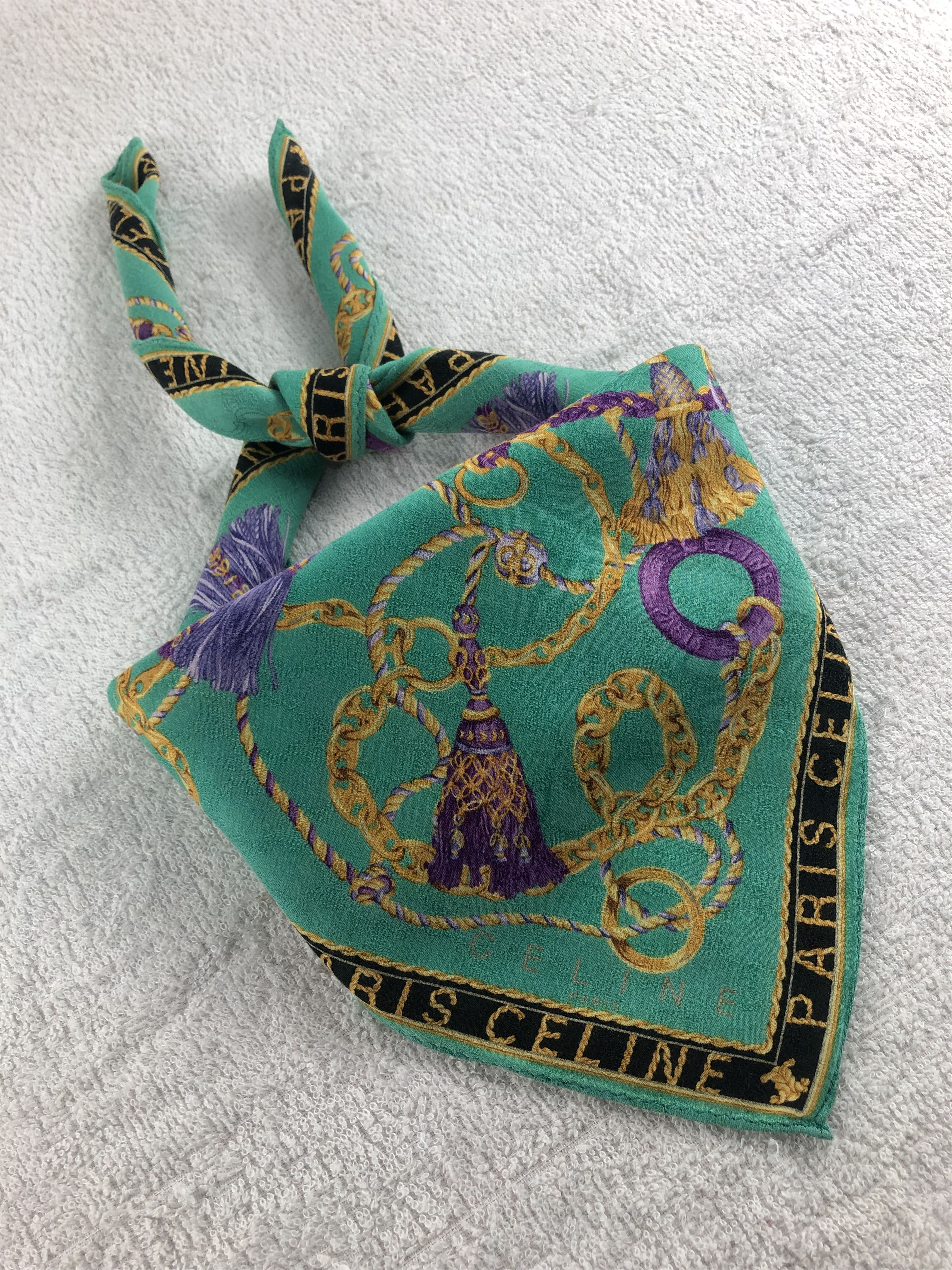 Celine Celine Handkerchief / Bandana / Neckerchief C228 Size ONE SIZE - 2 Thumbnail