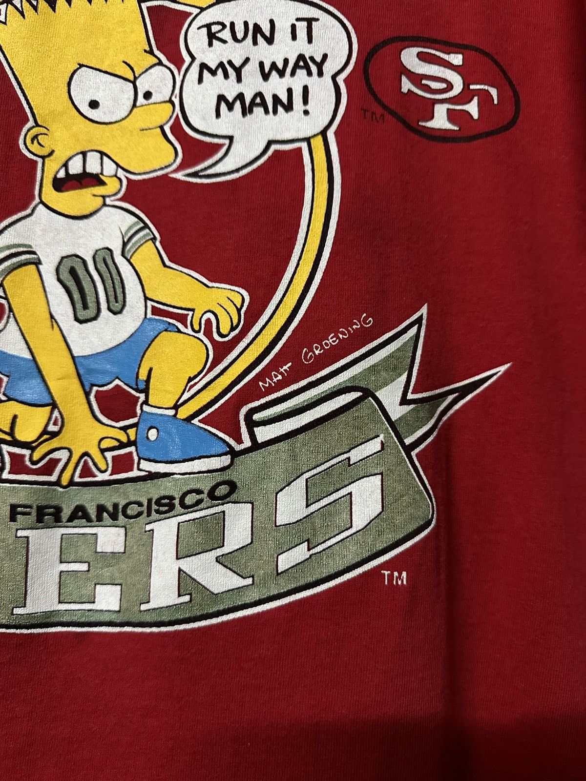 Cartoon Network Vintage 90s Bart Simpson 49 Ers Logo 7 Faded Tee Size US XL / EU 56 / 4 - 4 Thumbnail