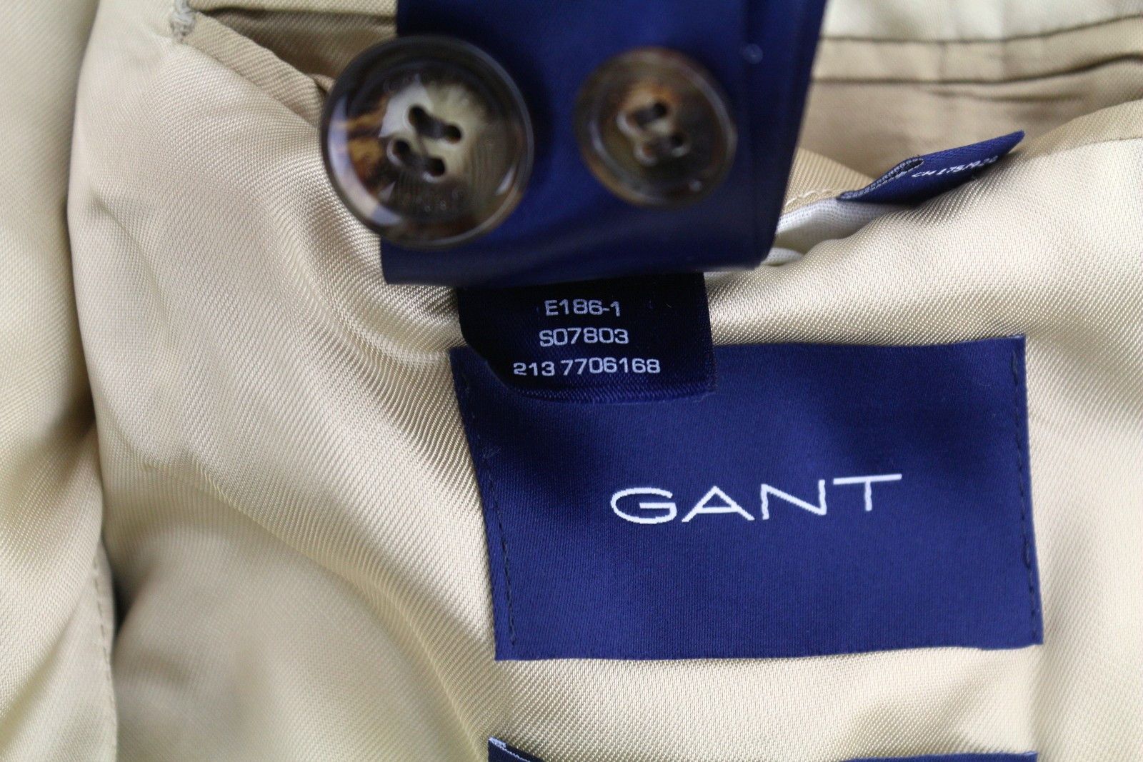 Gant CORD EU52 Roasted Walnut Slim Wool Blazer 87326 Size 42R - 13 Thumbnail