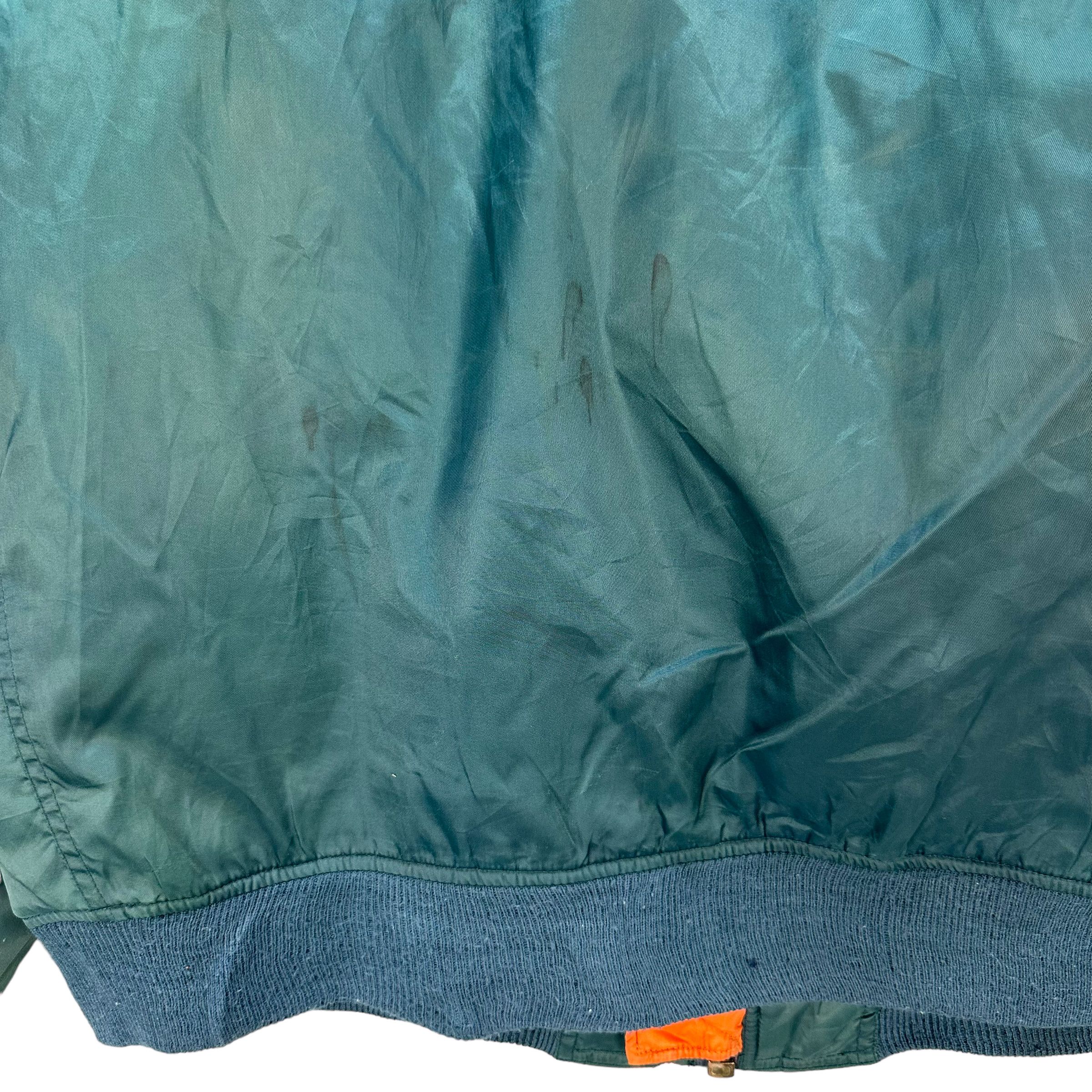 Vintage RARE VINTAGE GREEN BOMBER JACKET I.T PLAIN #7540-152 Size US XL / EU 56 / 4 - 16 Thumbnail