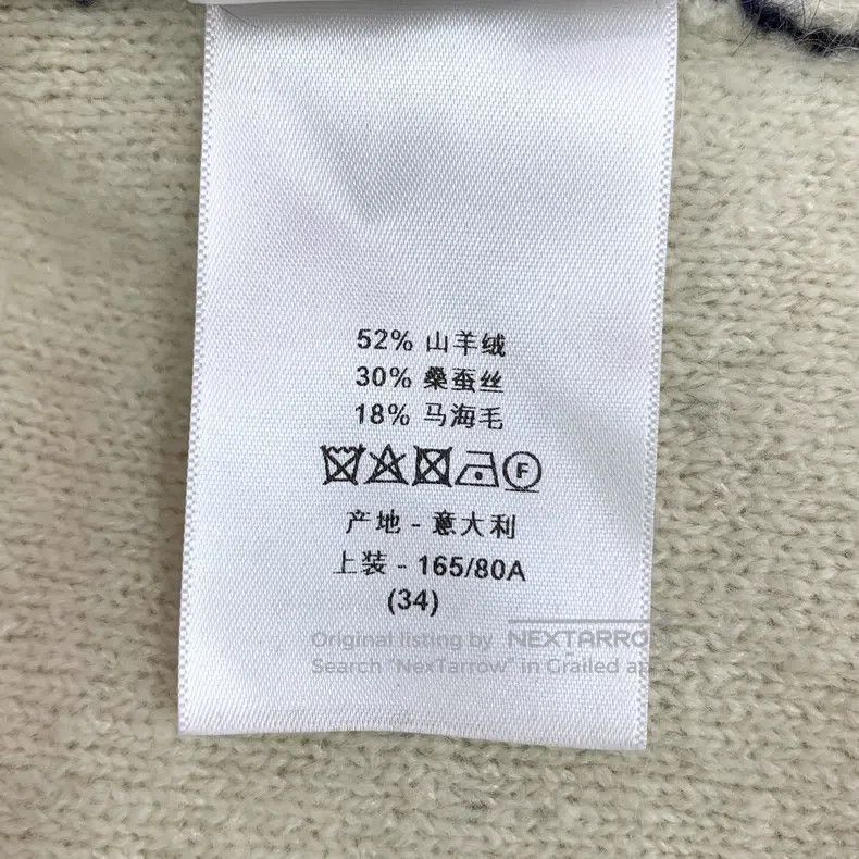 Dior Dior Colour block striped logo letter inlaid cashmere A-li Size XXS / US 00 / IT 34 - 7 Thumbnail