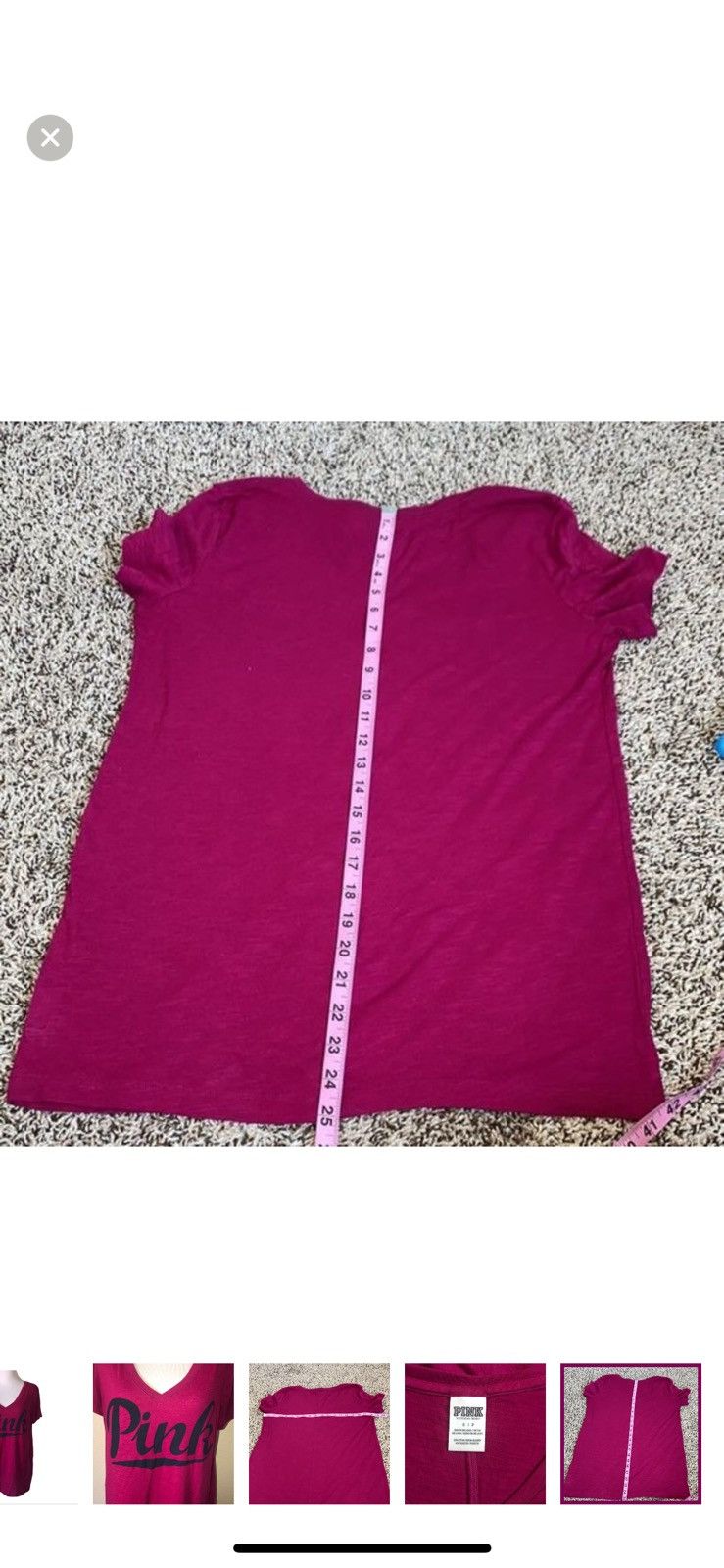 Victoria's Secret Pink Victoria’s Secret XS logo v neck tee Size S / US 4 / IT 40 - 4 Thumbnail