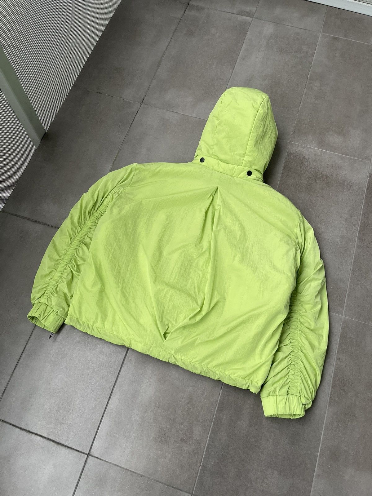 Japanese Brand !DS! AW22 Zsigmond Zeliz Acid Green Track Jacket Coat Size US L / EU 52-54 / 3 - 16 Thumbnail