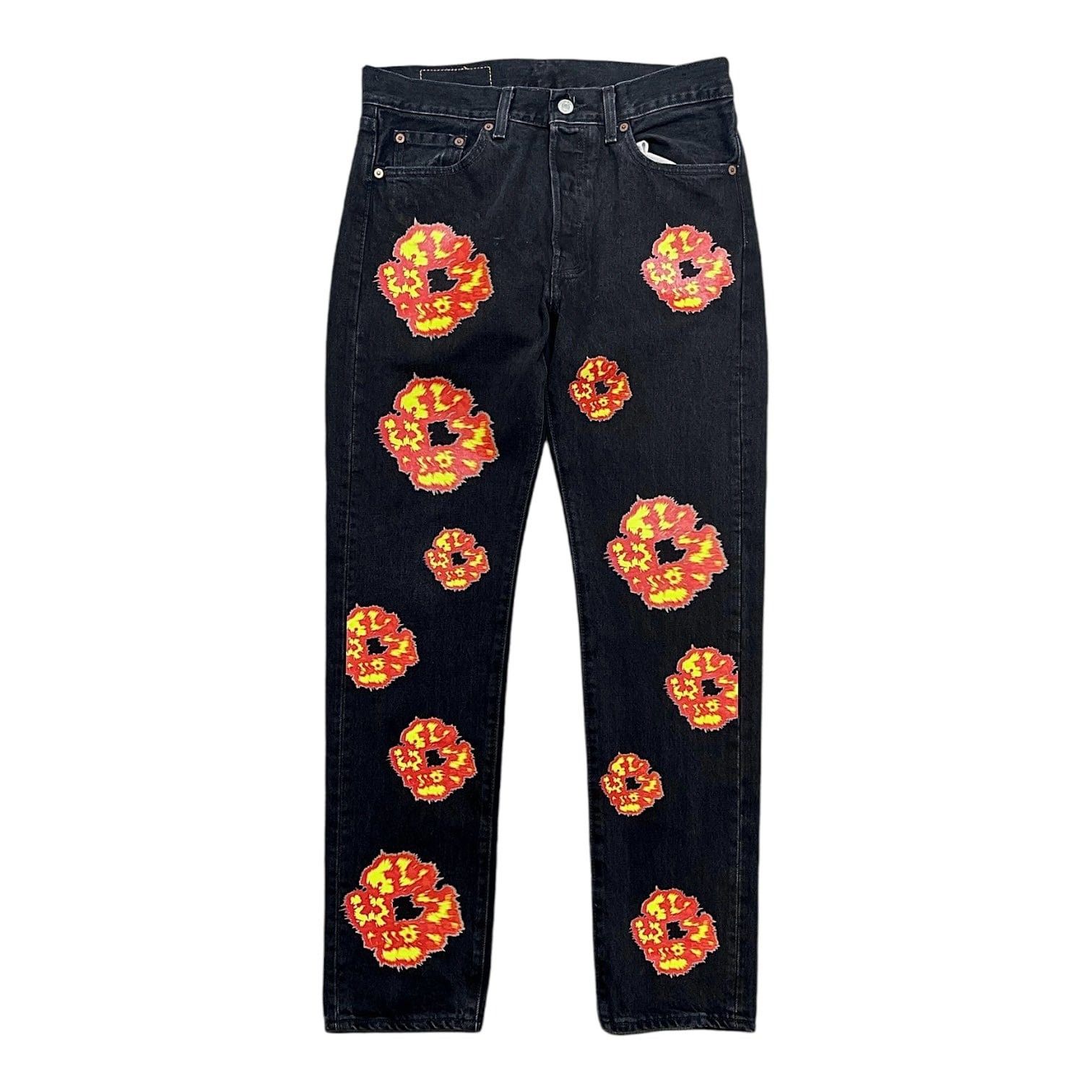 image of Denim Tears X Offset 501 Jeans Black, Men's (Size 30)