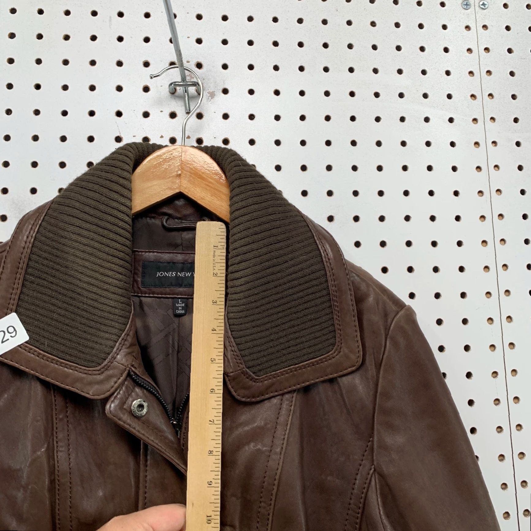 Jones New York Jones New York Leather Coat Womens Large Brown Belted Collared Genuine Coat Size L / US 10 / IT 46 - 7 Thumbnail