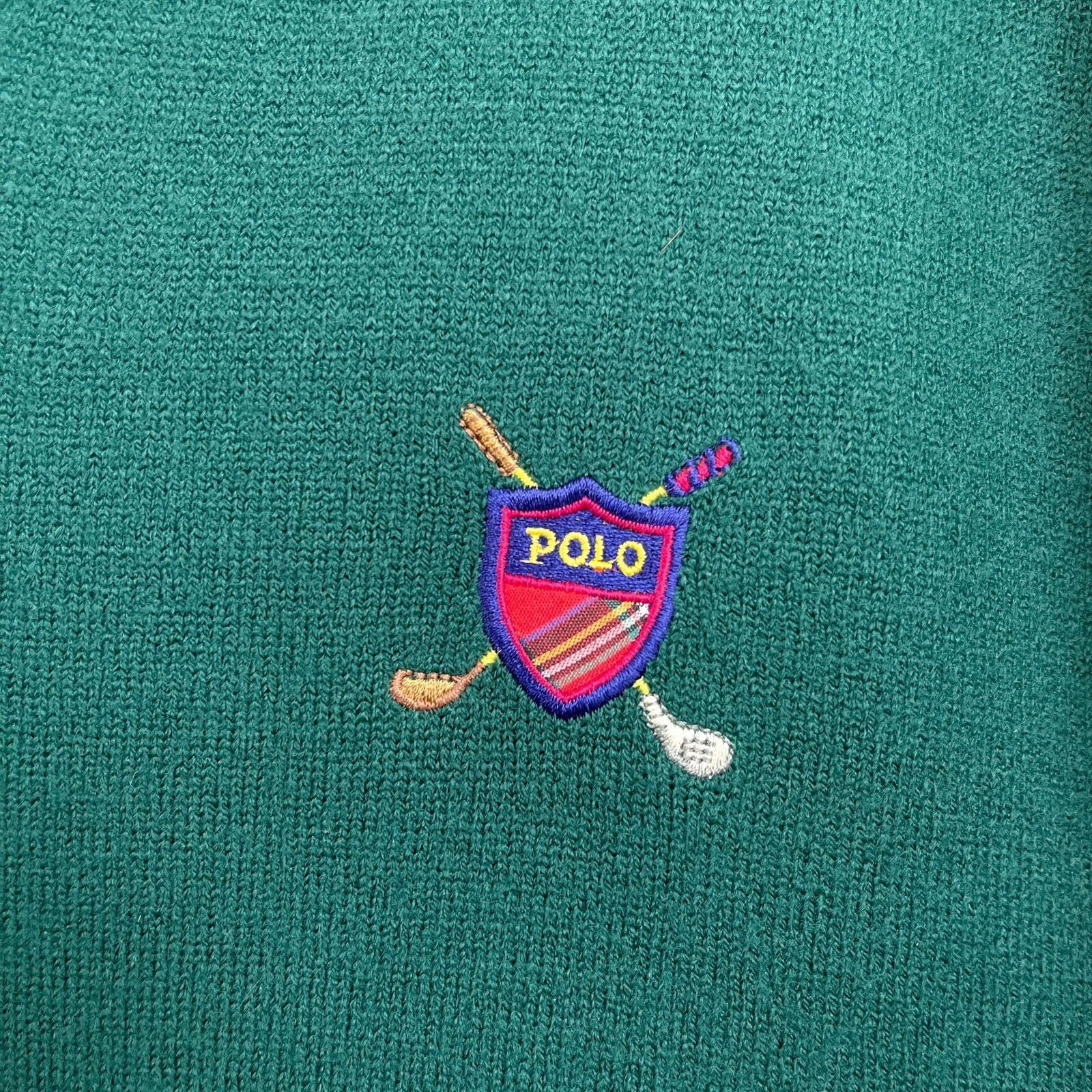 Polo Ralph Lauren POLO Ralph Lauren Cashmere Sweater Green Golf VTG Mens XL Size US XL / EU 56 / 4 - 3 Thumbnail