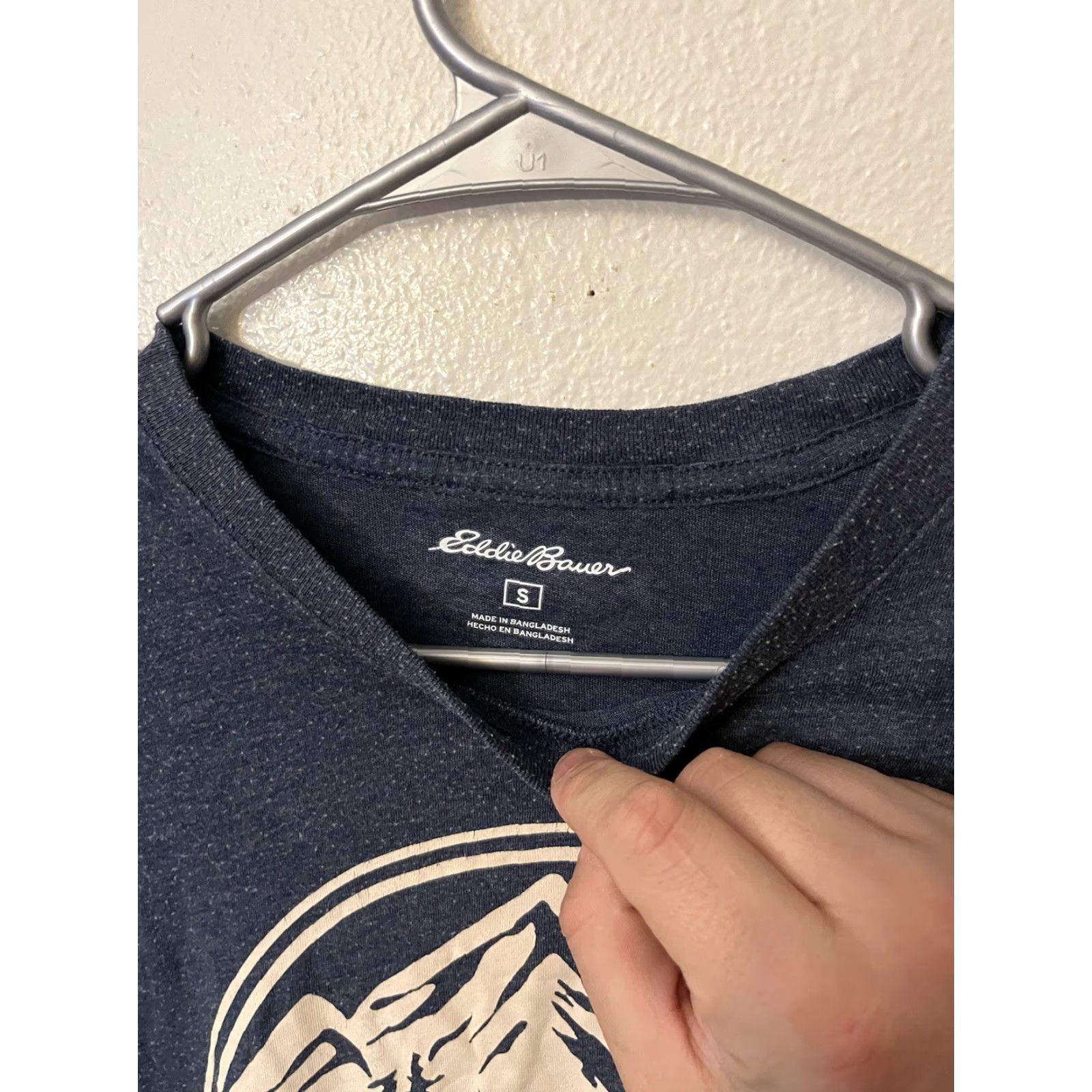 Eddie Bauer Eddie Bauer Mens T-Shirt Small Blue Crew Neck Relaxed Fit Short Sleeve Graphic American Eagle Tee Shirt Size US S / EU 44-46 / 1 - 2 Thumbnail