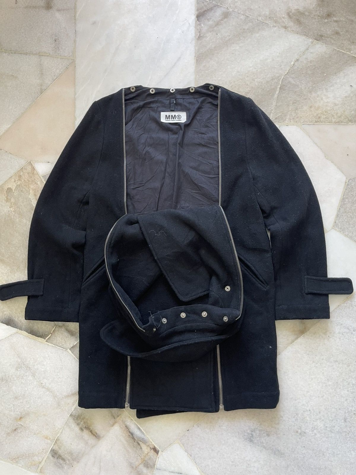 Maison Margiela A/W 2011 Maison Margiela MM6 Detachable Zipper Wool Jacket Size US S / EU 44-46 / 1 - 2 Thumbnail