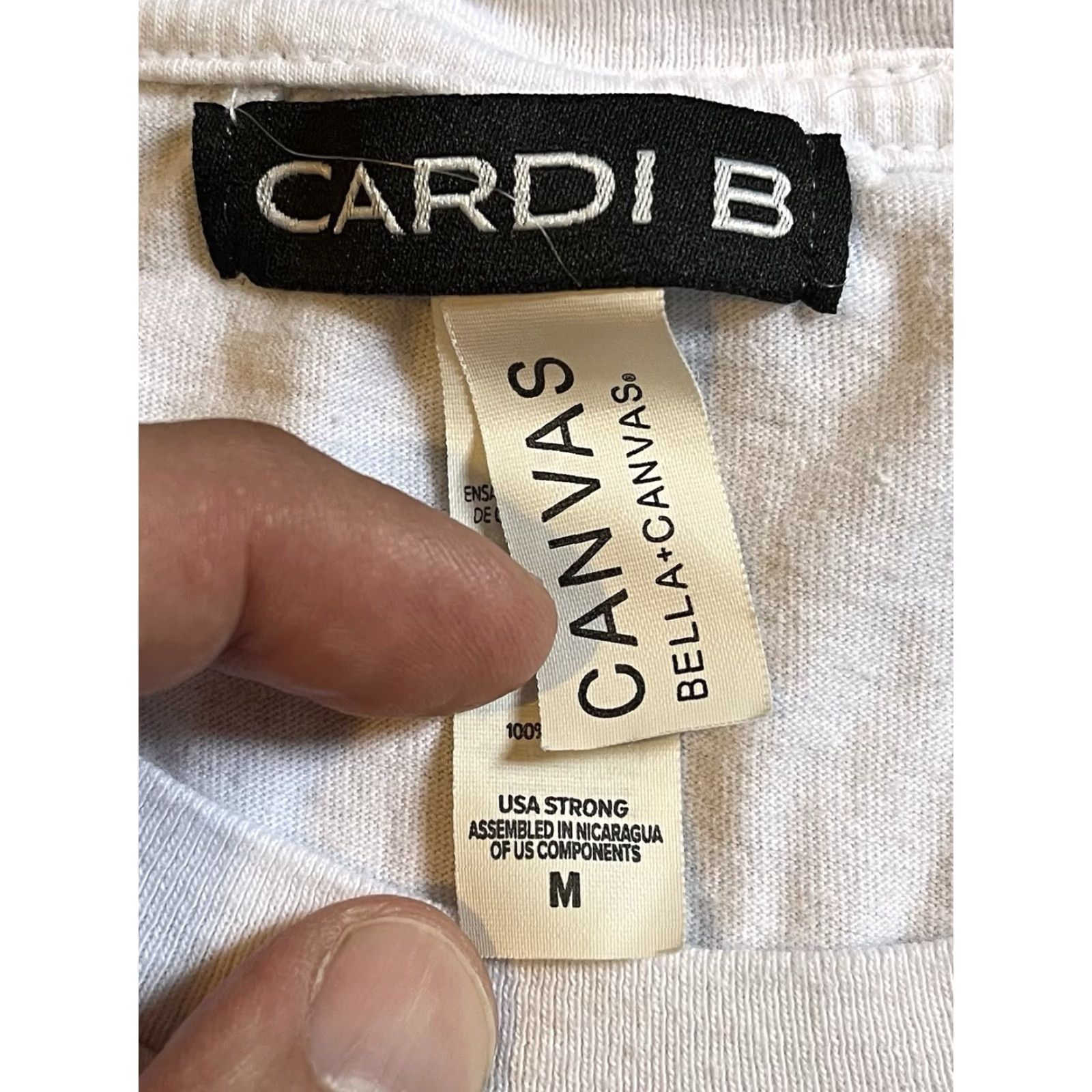 Vintage Cardi B Wap Shirt Women’s Medium White Hip Hop Shirt Women’s M White Cardi B Wap Graphic Print Hip Hop Size M / US 6-8 / IT 42-44 - 4 Thumbnail
