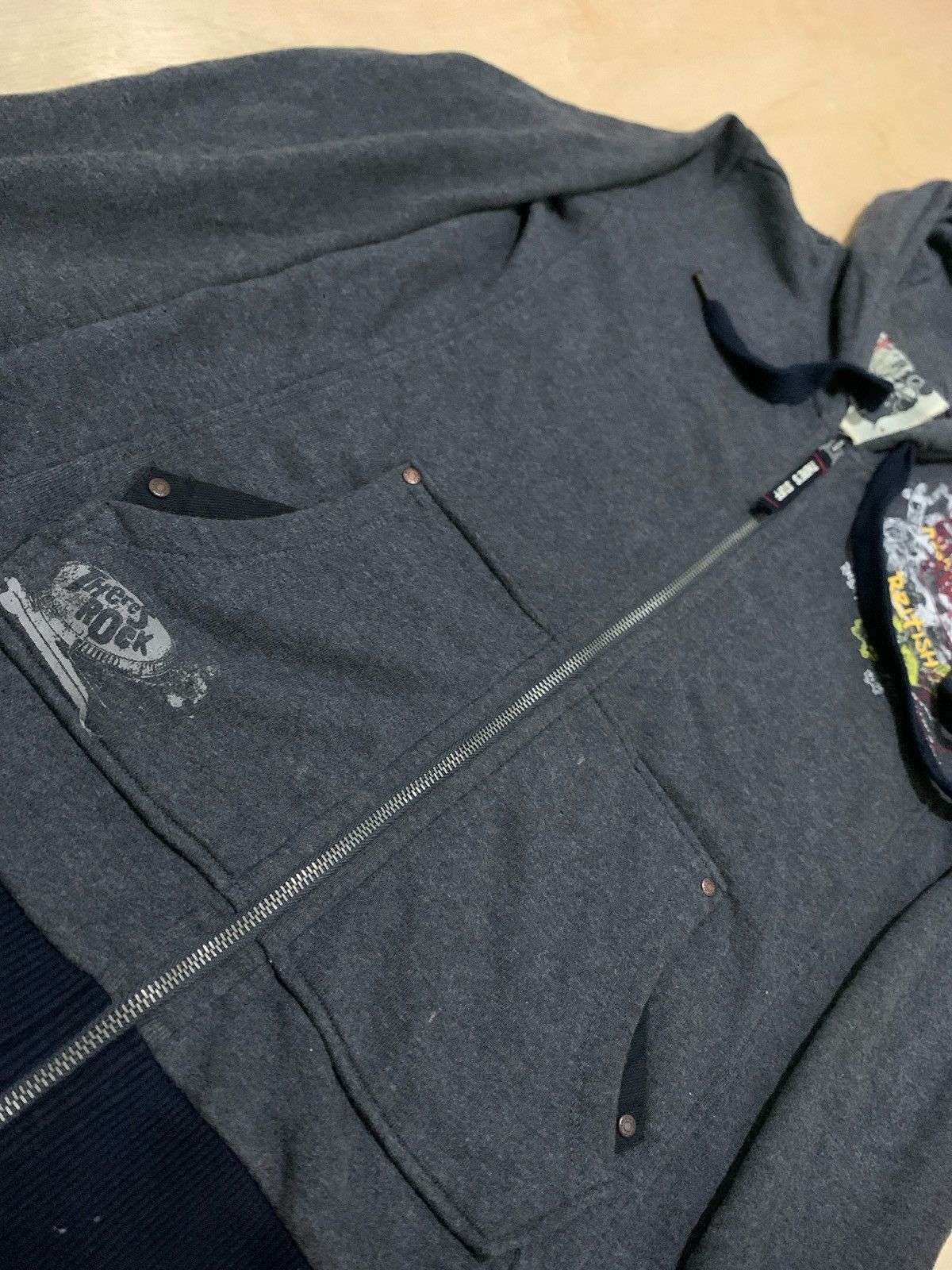 Hysteric Glamour × If Six Was Nine × Japanese Brand Theres Rock Zip Hoodie ifsixwasnine Punk style Size US L / EU 52-54 / 3 - 6 Thumbnail
