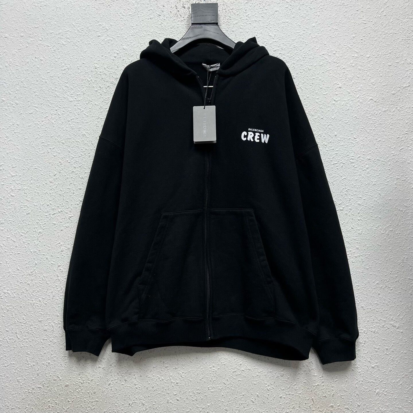 Balenciaga balenciaga crew zip-up hooded jacket Size US S / EU 44-46 / 1 - 1 Thumbnail