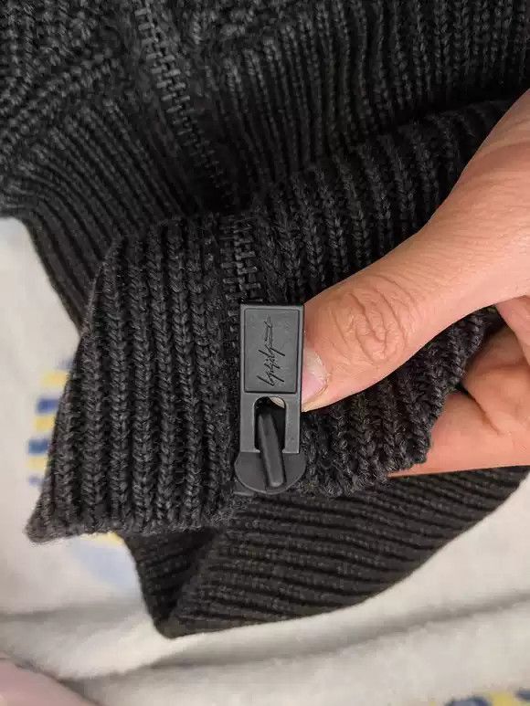 Yohji Yamamoto Yohji Yamamoto YOHJI YAMAMOTO men's sweater with collar n/ Size US L / EU 52-54 / 3 - 5 Thumbnail