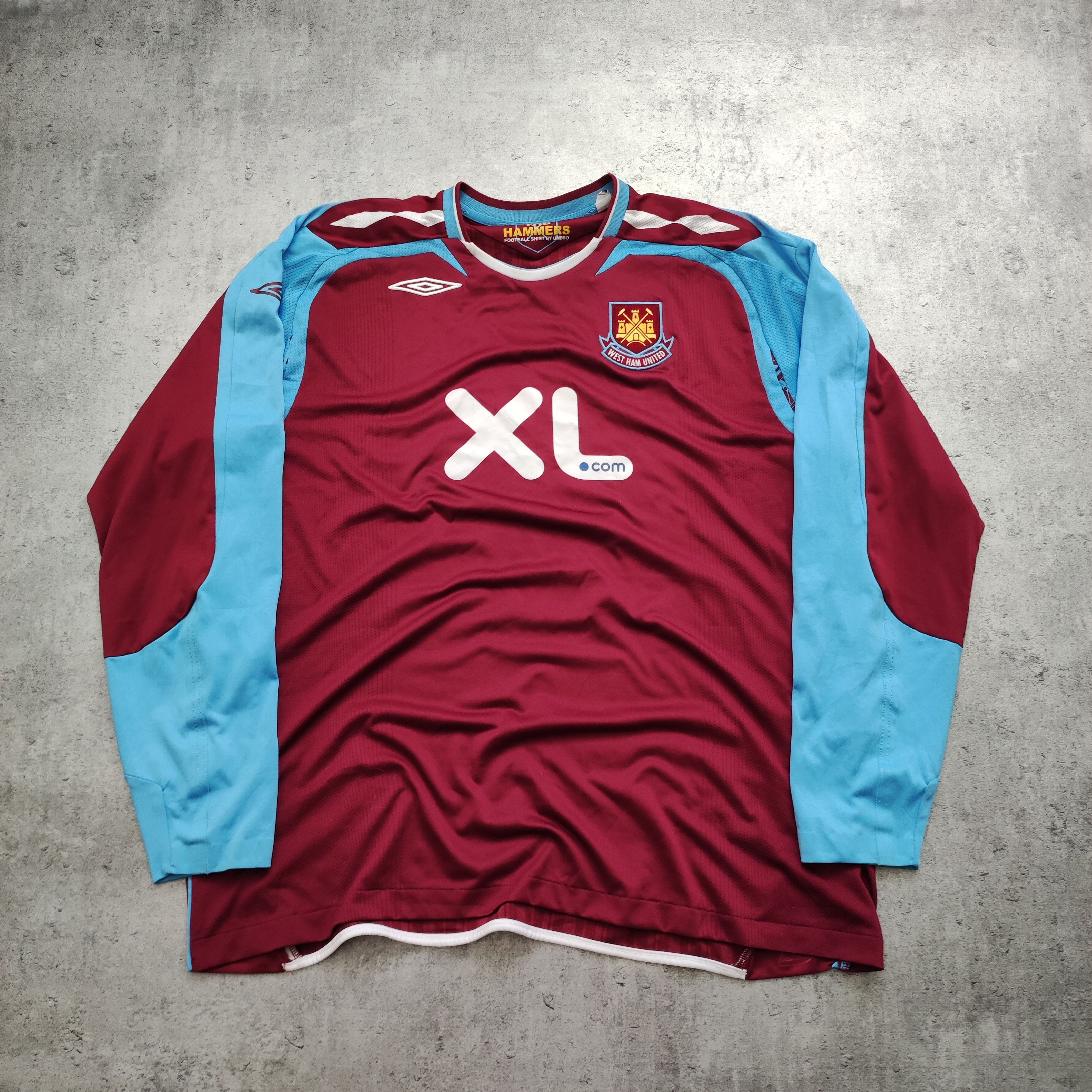 Vintage Vintage RARE 2008 West Ham United x Umbro Long Jersey Size US XXL / EU 58 / 5 - 2 Thumbnail