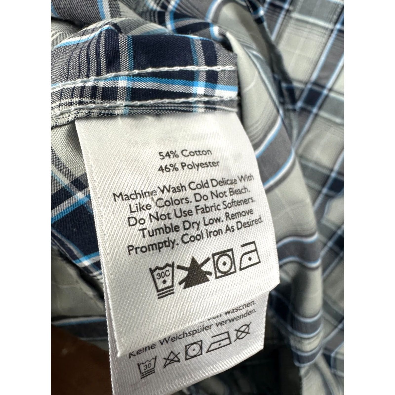 Eddie Bauer Eddie Bauer Button Down Shirt Large Mens Blue Plaid Classic Fit L/S Outdoors Pocket Size US L / EU 52-54 / 3 - 6 Thumbnail