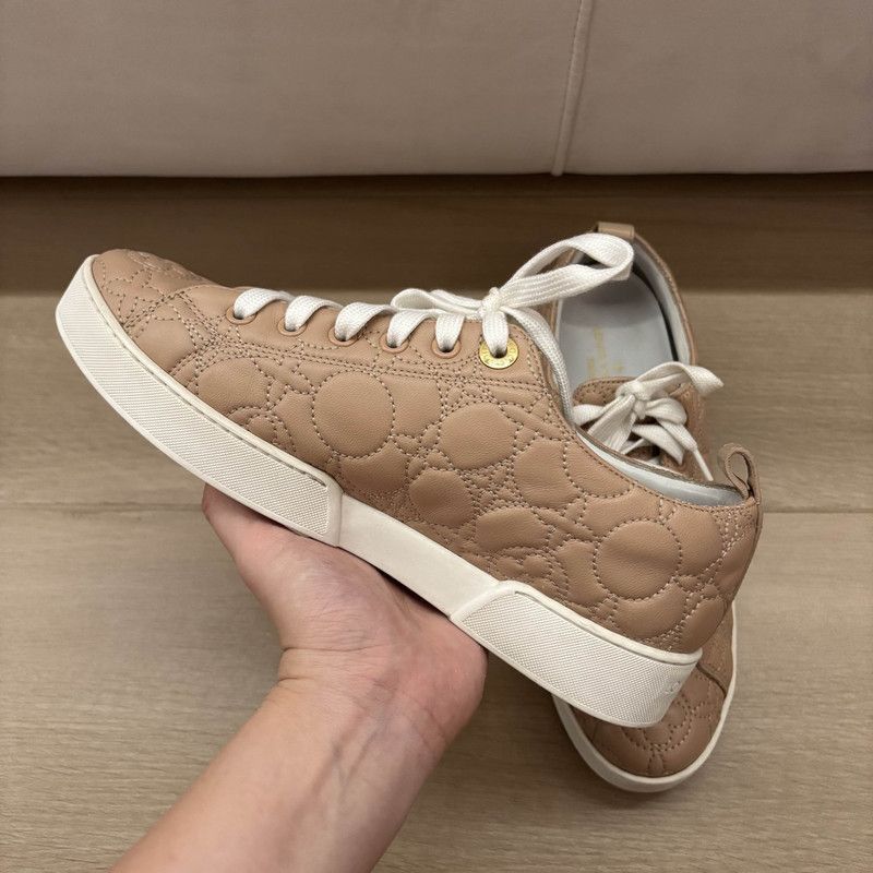 Louis Vuitton Louis Vuitton Pink Embroidered Low-top Sneakers - Size US 6.5 / EU 39-40 - 7 Thumbnail