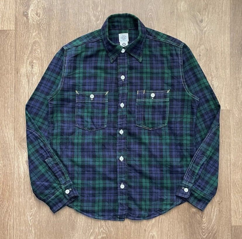 image of Vintage Post Overall Shirt Made In Usa in Green, Men's (Size Medium)