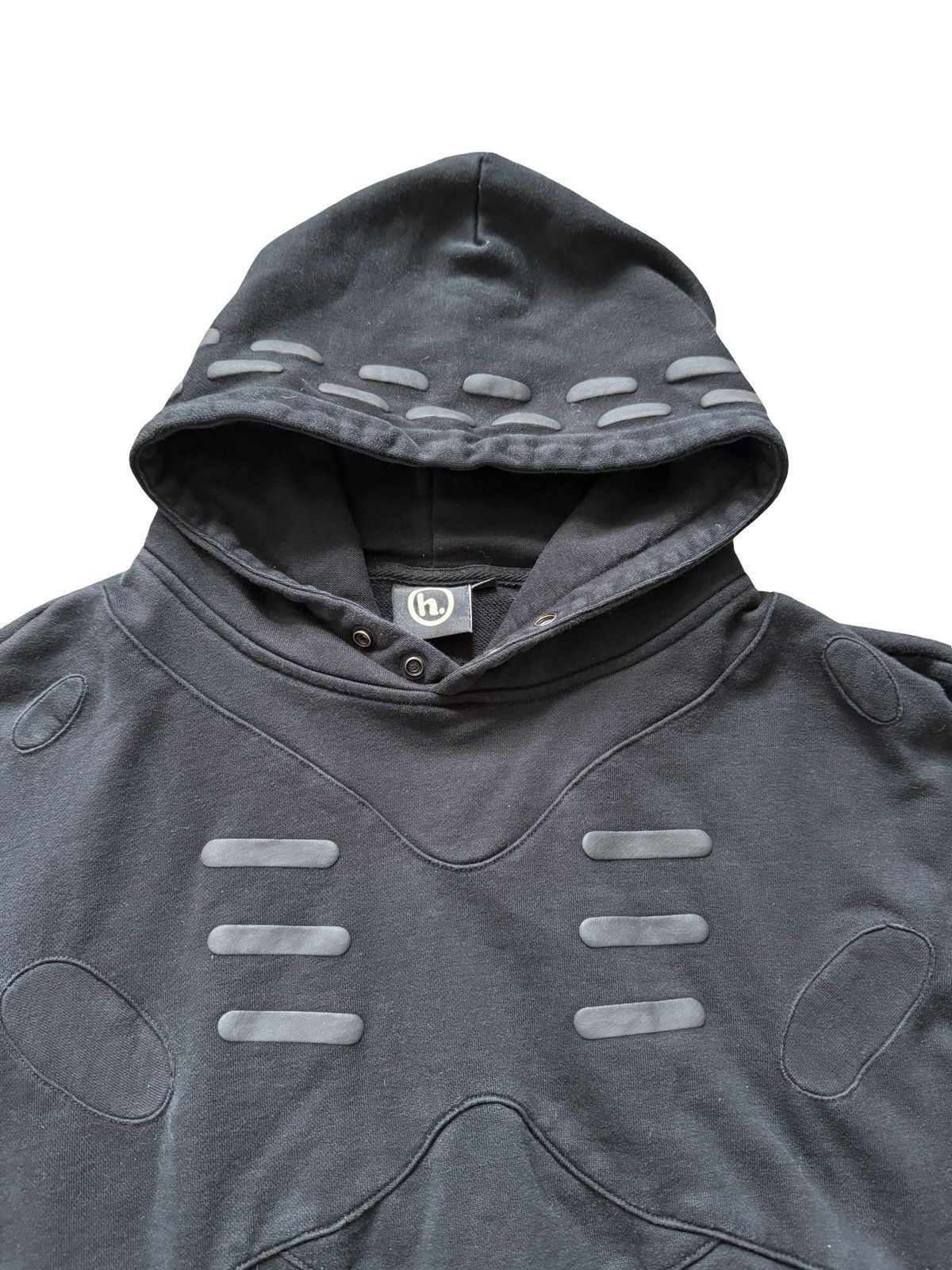HIDDEN Hidden NY Hoodie Mens M Black Tactical Panel Graphic Sweater Size US M / EU 48-50 / 2 - 2 Thumbnail