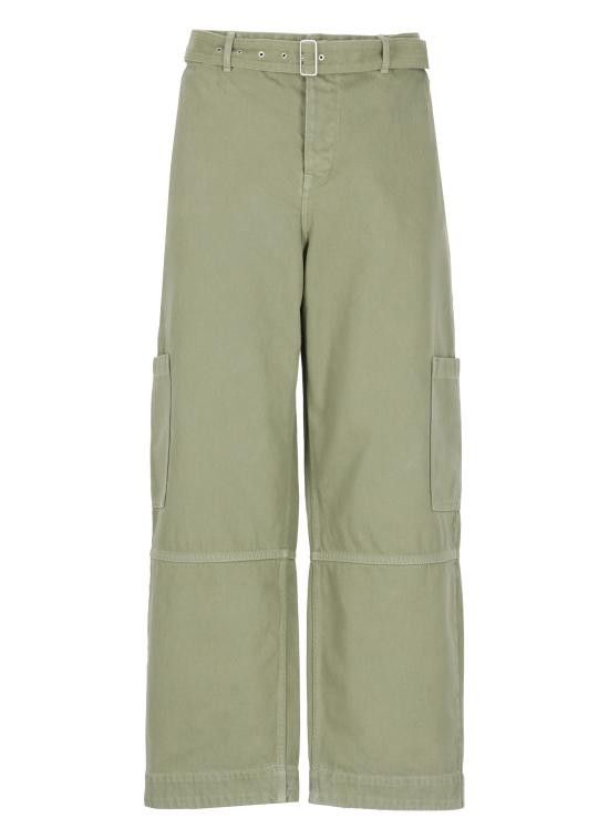 Maison Kitsune MAISON KITSUNE Men Straight Pants OM01104 WD40120077 Green Size US 31 - 1 Thumbnail