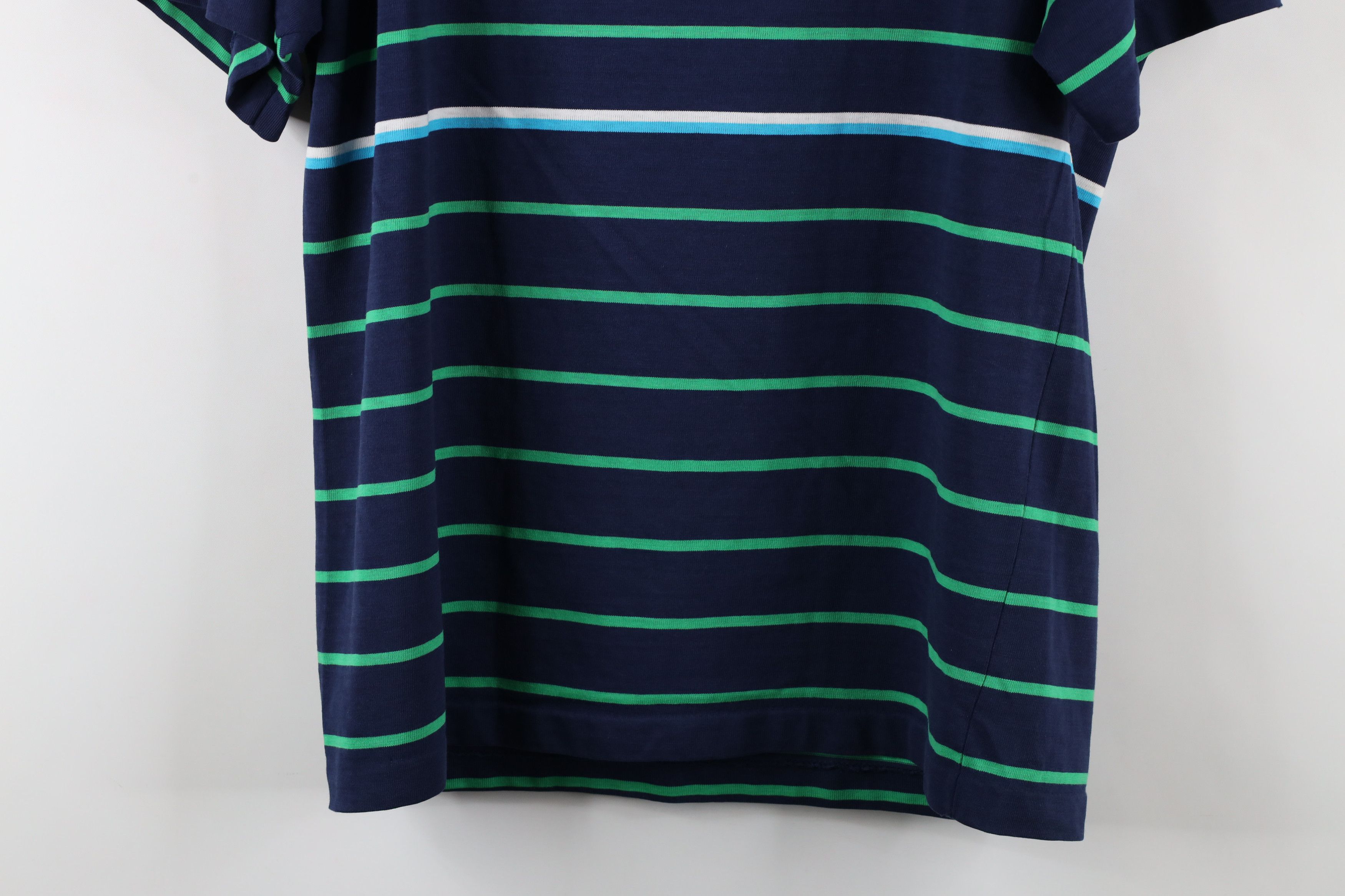 Vintage Vintage 90s Streetwear Striped Knit Short Sleeve T-Shirt USA Size US M / EU 48-50 / 2 - 13 Thumbnail