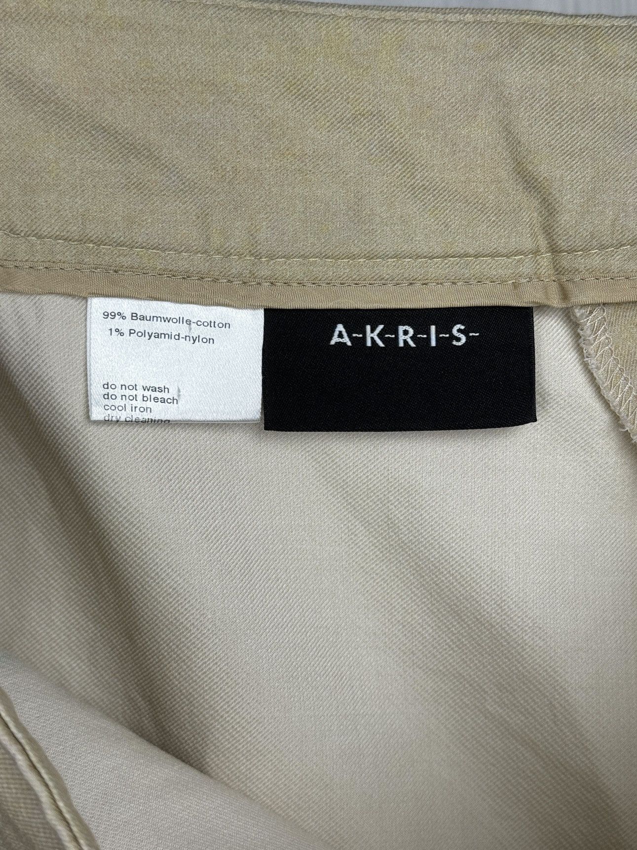 Akris Akris beige high rise wide leg multicoloured summer pants Size 30" / US 8 / IT 44 - 8 Thumbnail