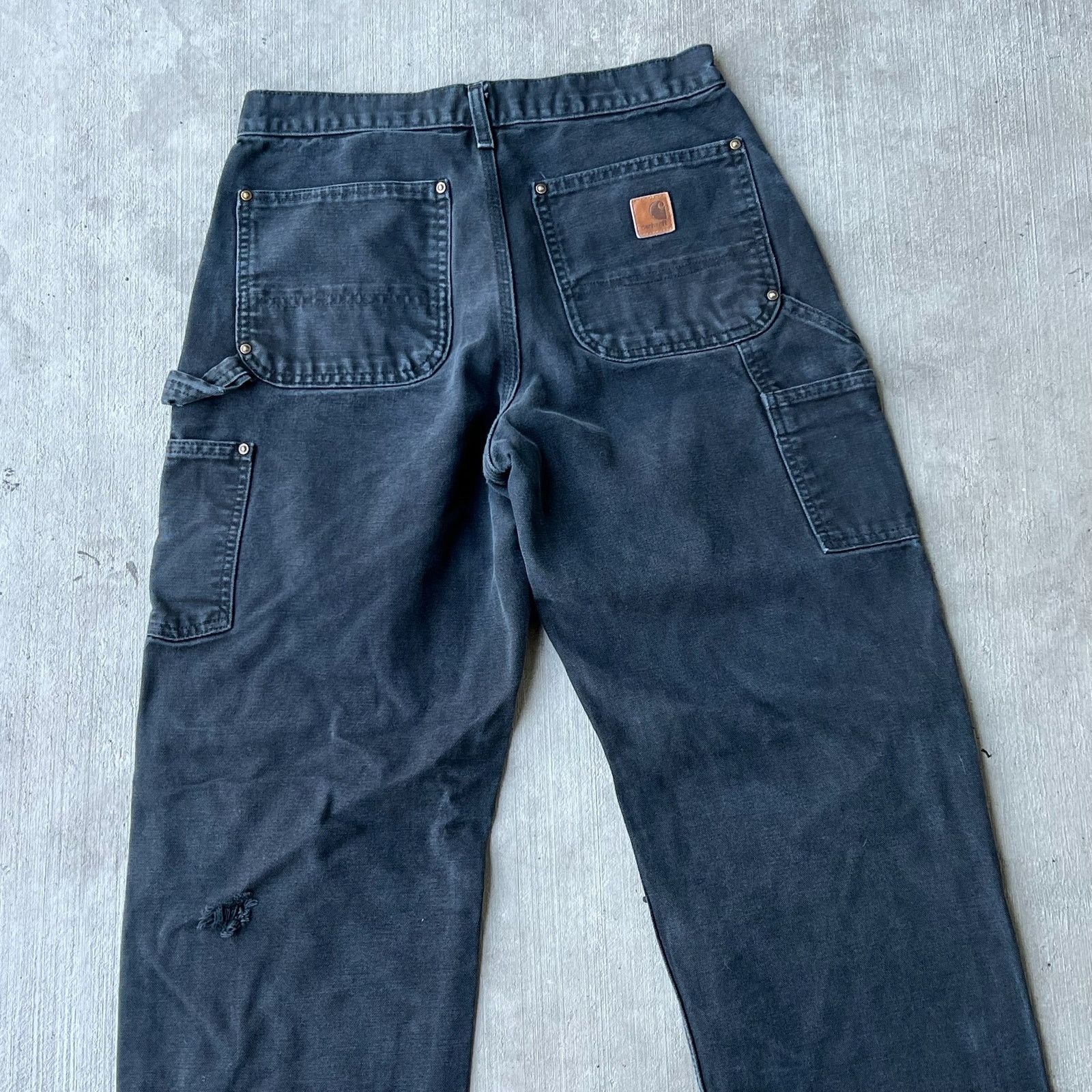 Carhartt × Vintage Carhartt faded black double knee work wear carpenter pants Size US 30 / EU 46 - 5 Thumbnail