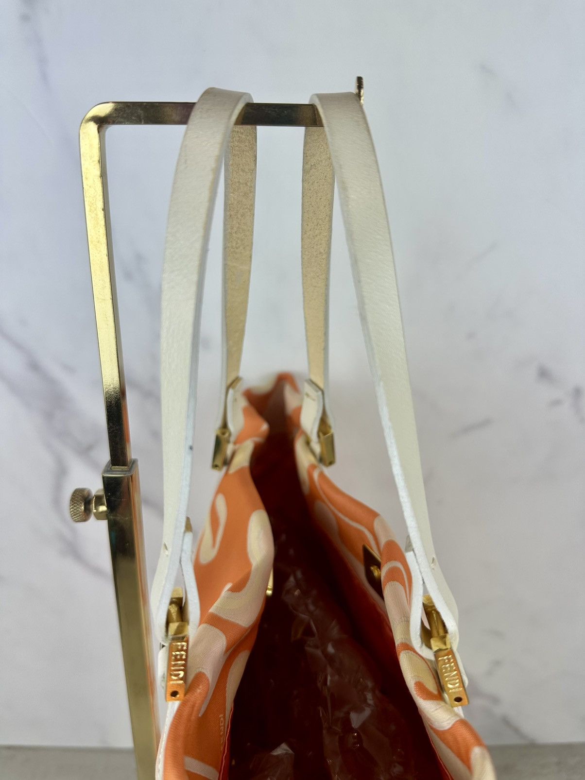 Fendi Fendi Orange Swirl Tote Size ONE SIZE - 5 Thumbnail