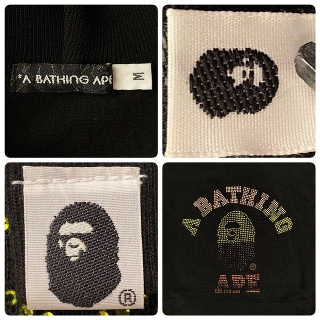 Bape × Swarovski BAPE Swarovski Gradient College Logo Pullover Hoodie NIGO Size US M / EU 48-50 / 2 - 8 Thumbnail